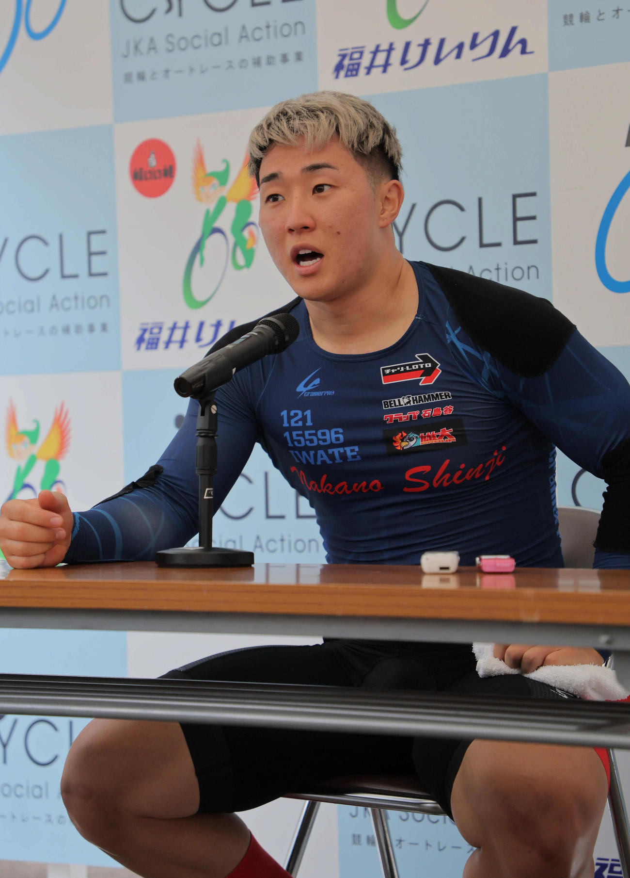 共同通信社杯2日目　7Rで2着となった中野慎詞（撮影・宮崎幸一）