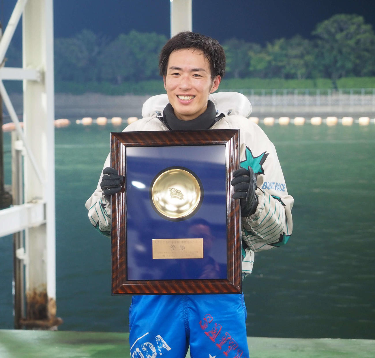 今年初、通算2度目のVを飾った松本純平（撮影・渕上知）