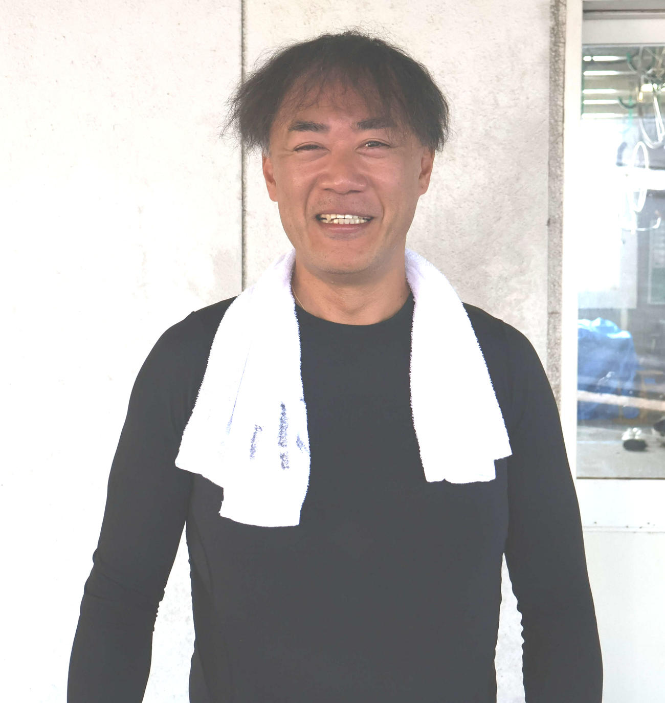 2年ぶりの白星に笑顔を見せる神開将暢