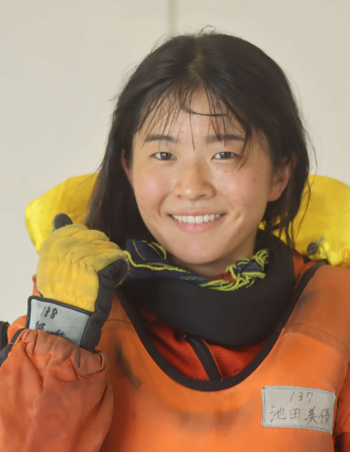 2Rの女子戦で2着に入った池田美優