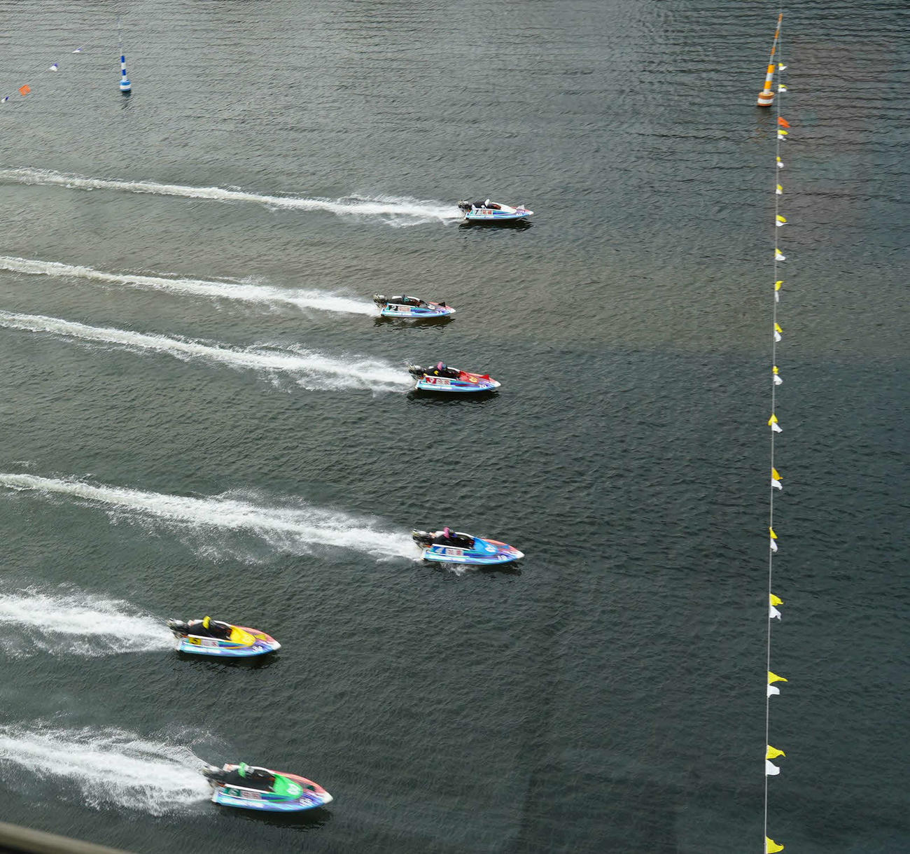 10R発売中に行われた12R優勝戦のスタート特訓2本目