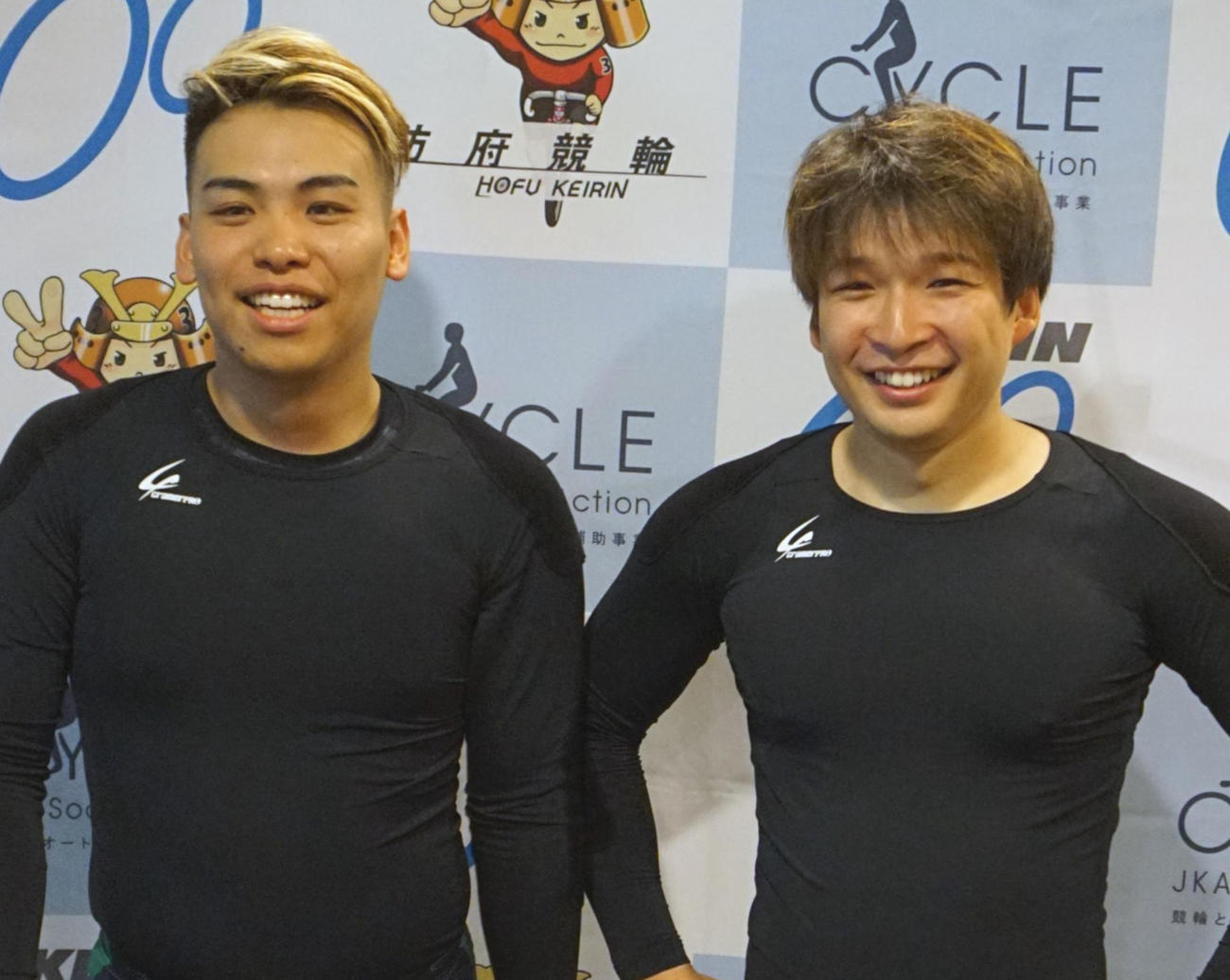 小川将二郎（左）と中野光太郎の同県同期コンビが好連係を披露する