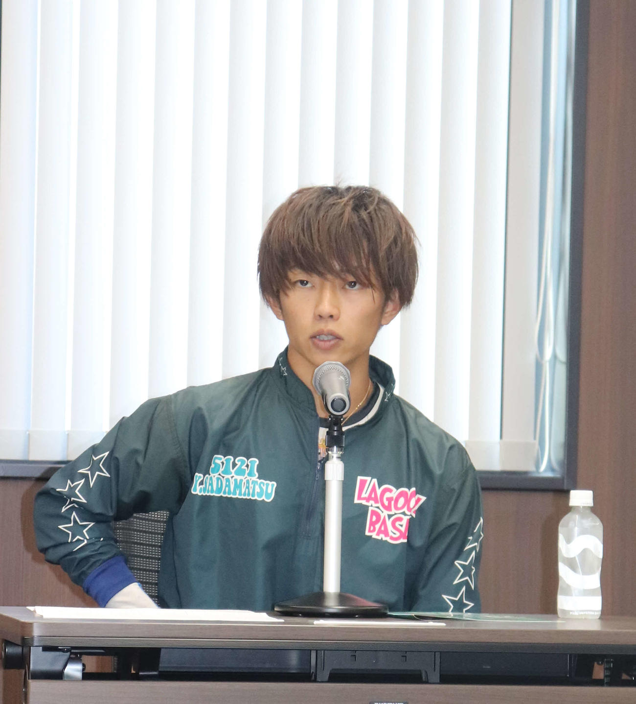 初日12Rドリーム戦5枠の定松勇樹（撮影・神田成史）