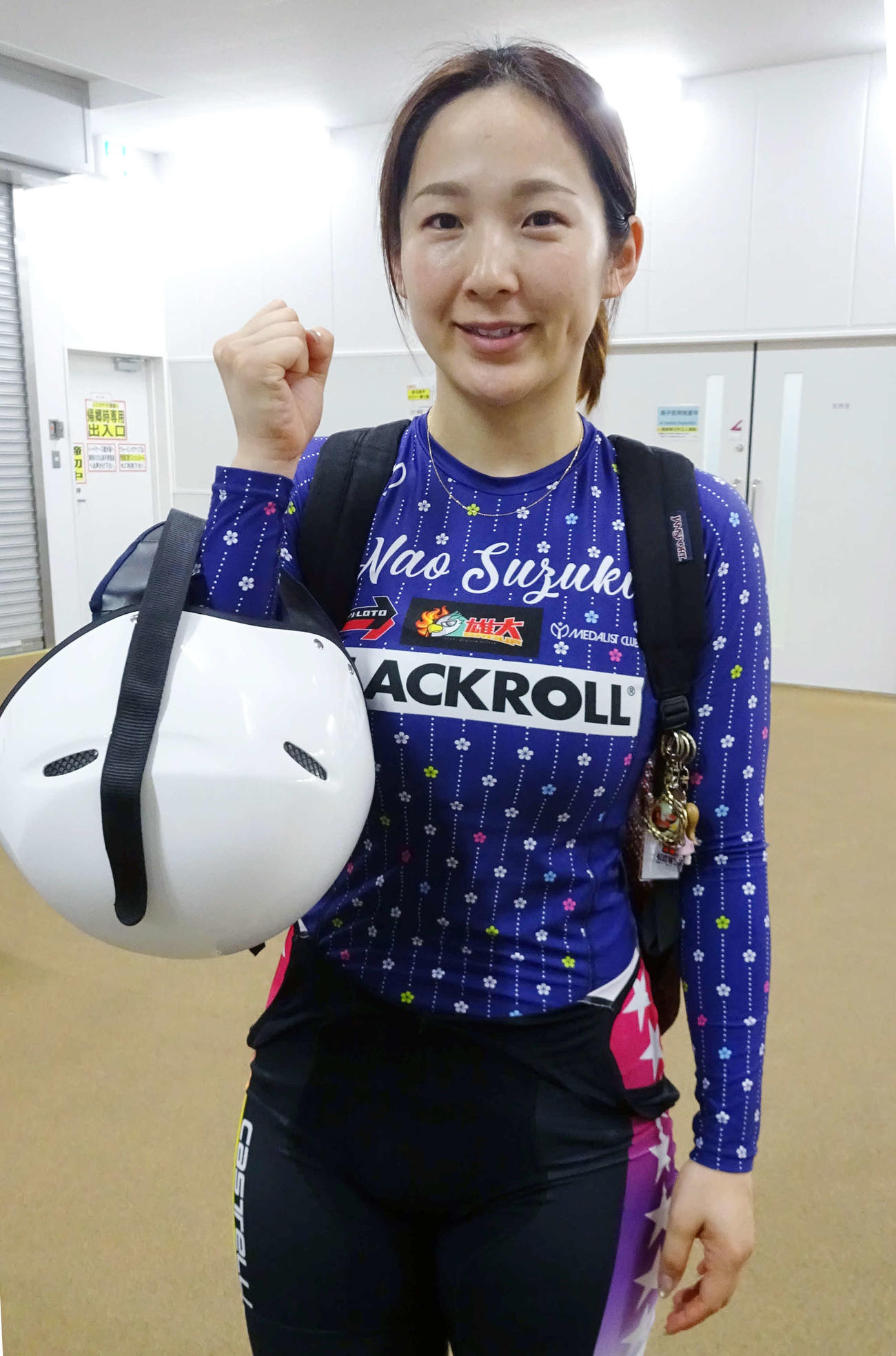 岐阜競輪　予1・6Rを制して得点最上位の貫禄を示した鈴木奈央＝2025年9月22日