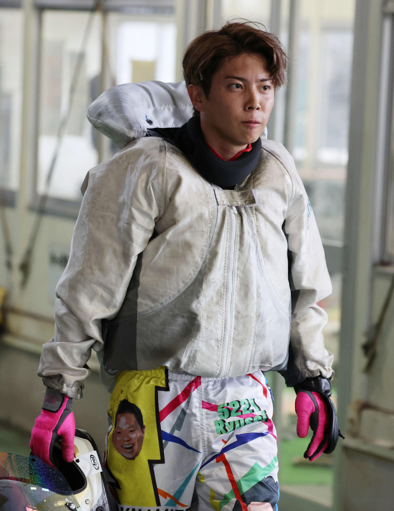 宮島ボートG1ヤングダービー　5221竹間隆晟（撮影・西尾就之）＝宮島ボート場、2025年9月23日