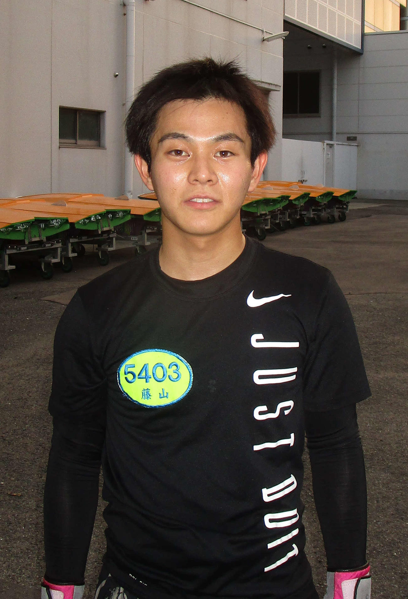 藤山翔大ではないよ。良機を武器に水神祭を狙う藤山湧太（撮影・安井雅彦）