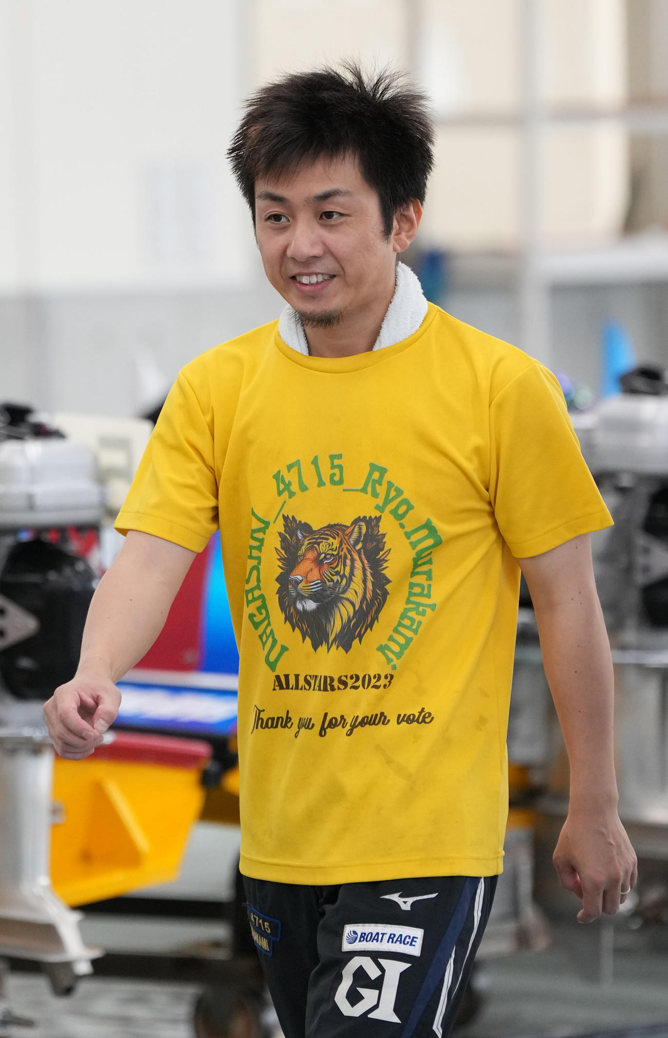 G1オールジャパン竹島特別「2日目」　村上遼（4715）（撮影・森本幸一）＝2025年10月6日、ボートレース蒲郡