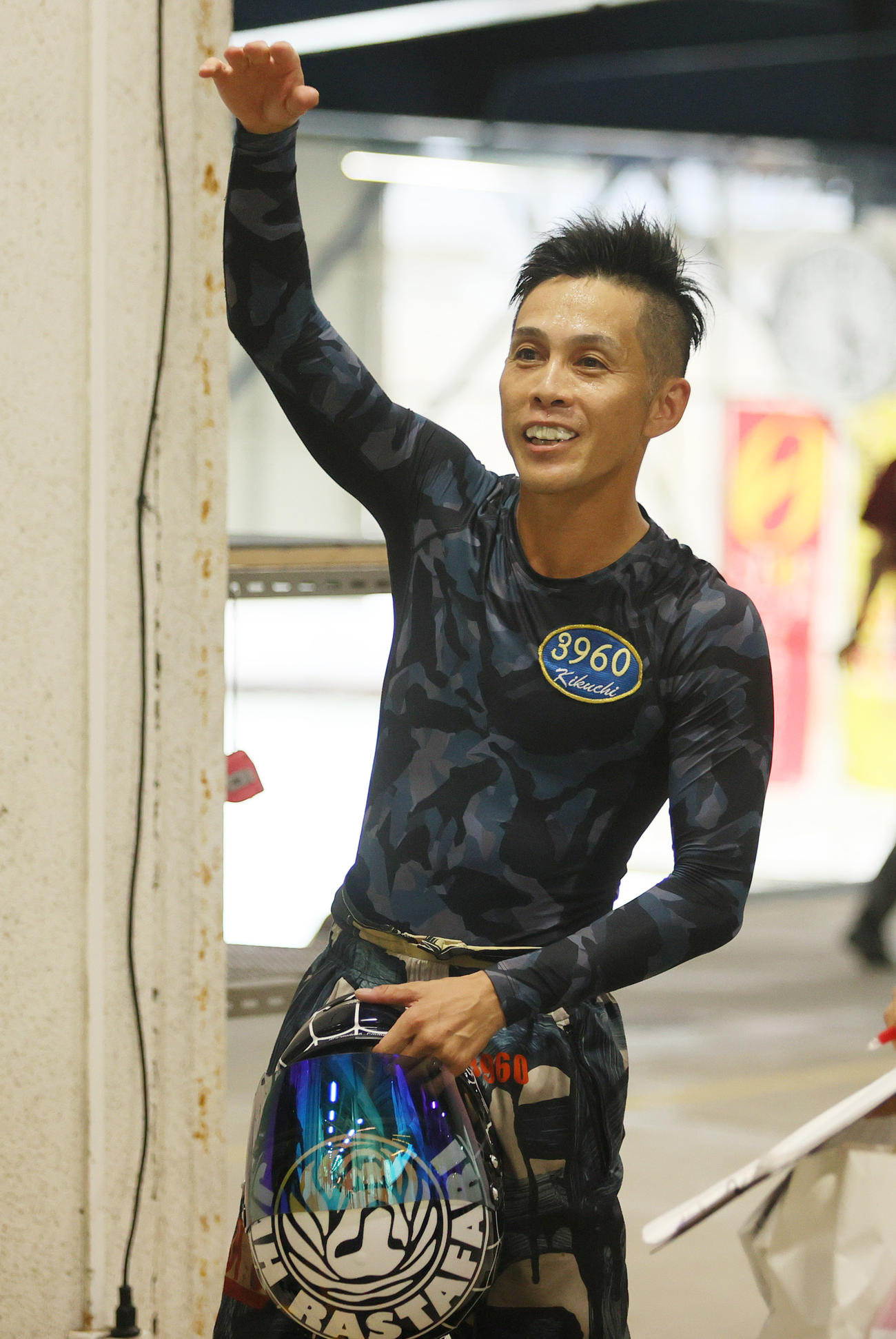 ファン感謝3Daysボートレースバトルトーナメント・第2日目　セミファイナル12R1着の3960菊地孝平（撮影・上山淳一）