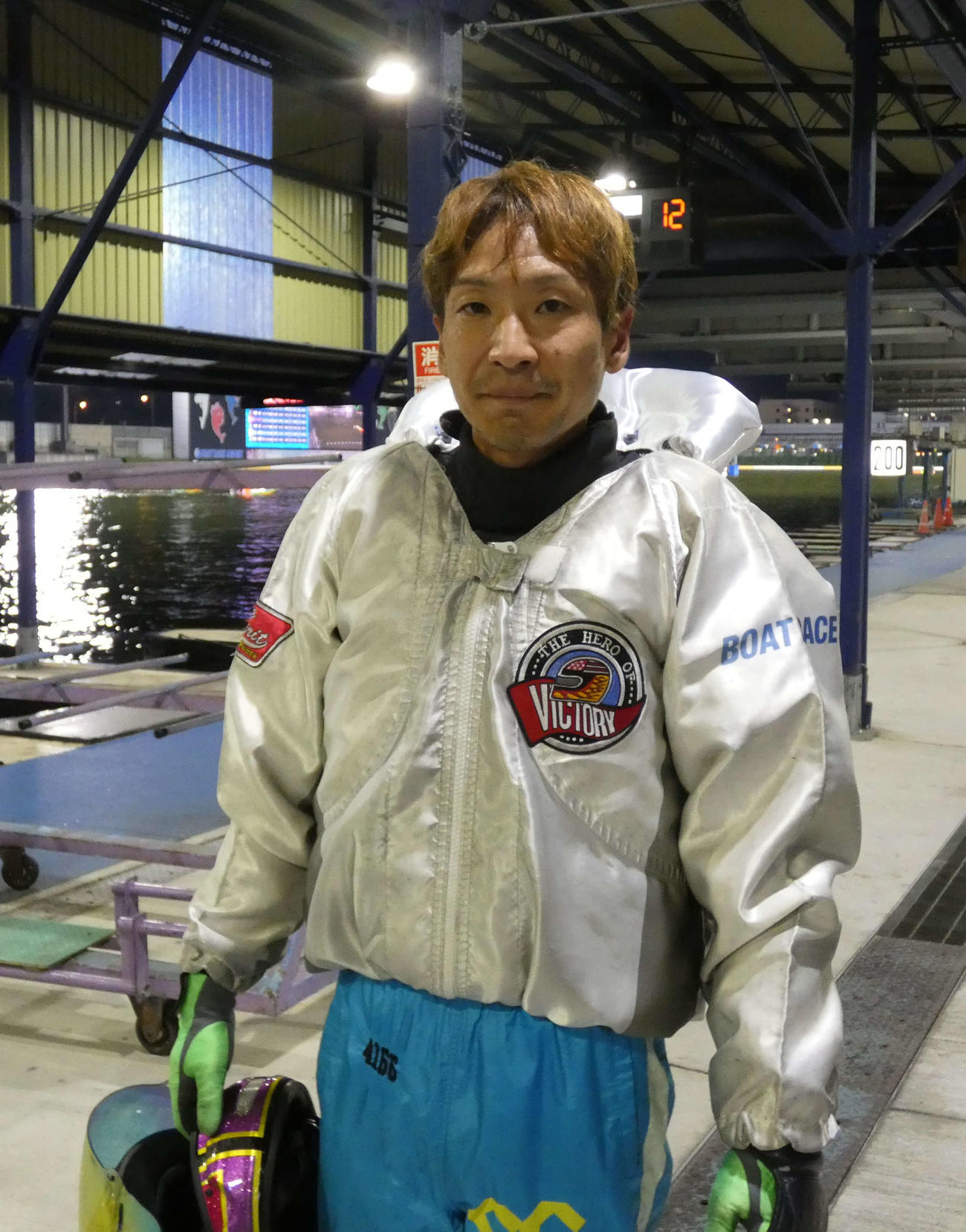 吉田拡郎が12R優勝戦に乗る（撮影・前原一樹）
