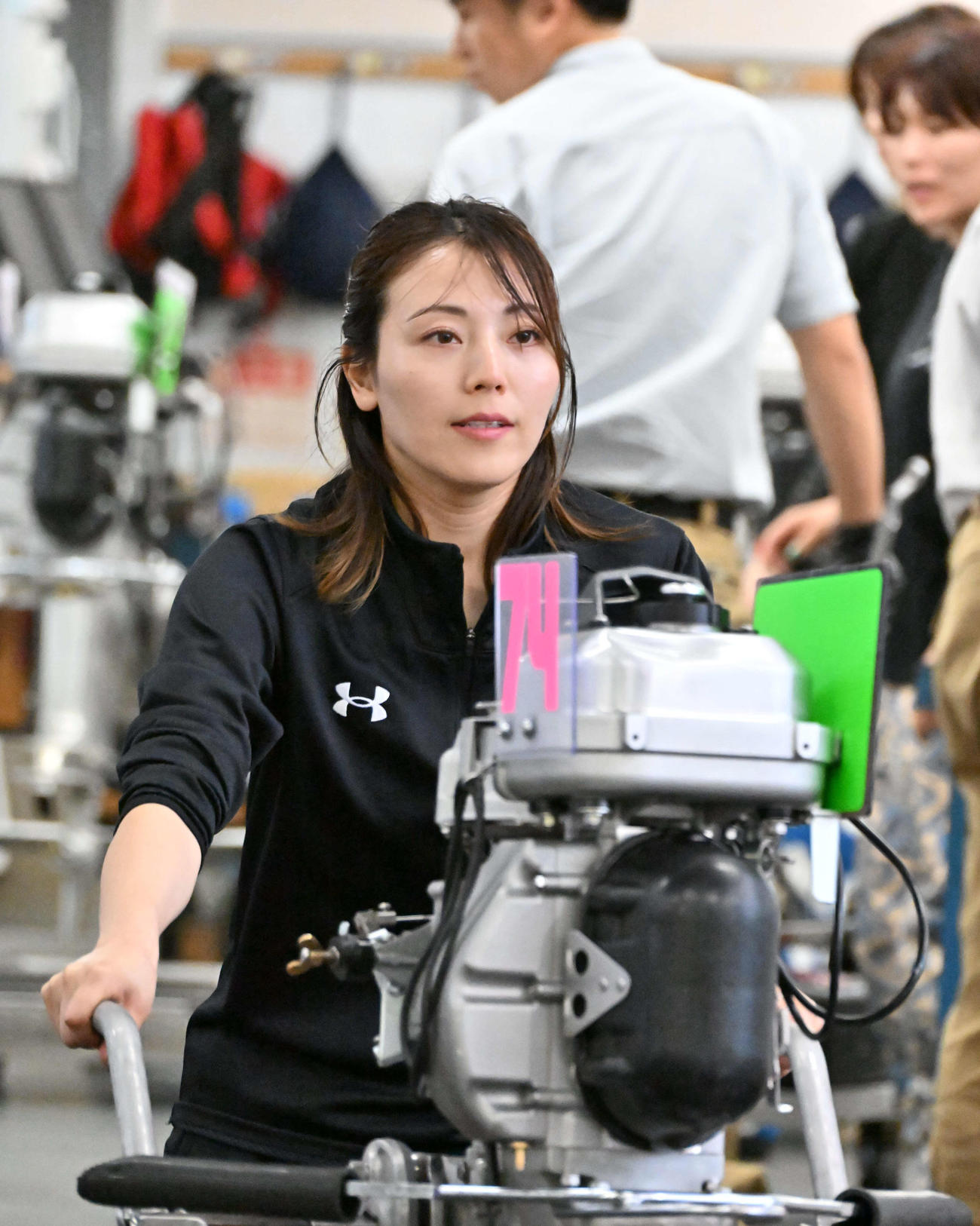 中田夕貴は初日ドリーム戦2着。舟足は軽快だ