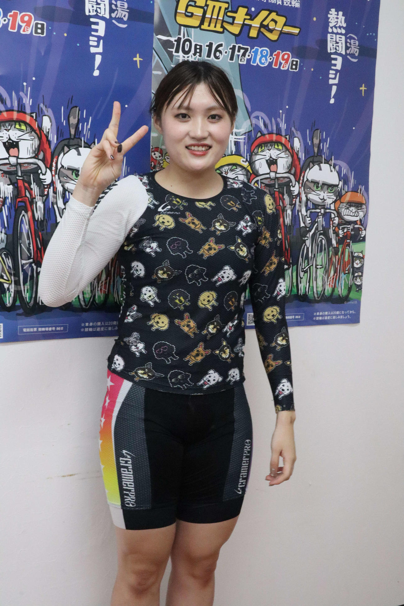 最終日2着の羽田野愛花は7カ月ぶりの確定板に笑顔（撮影・音無剛）2025年10月19日