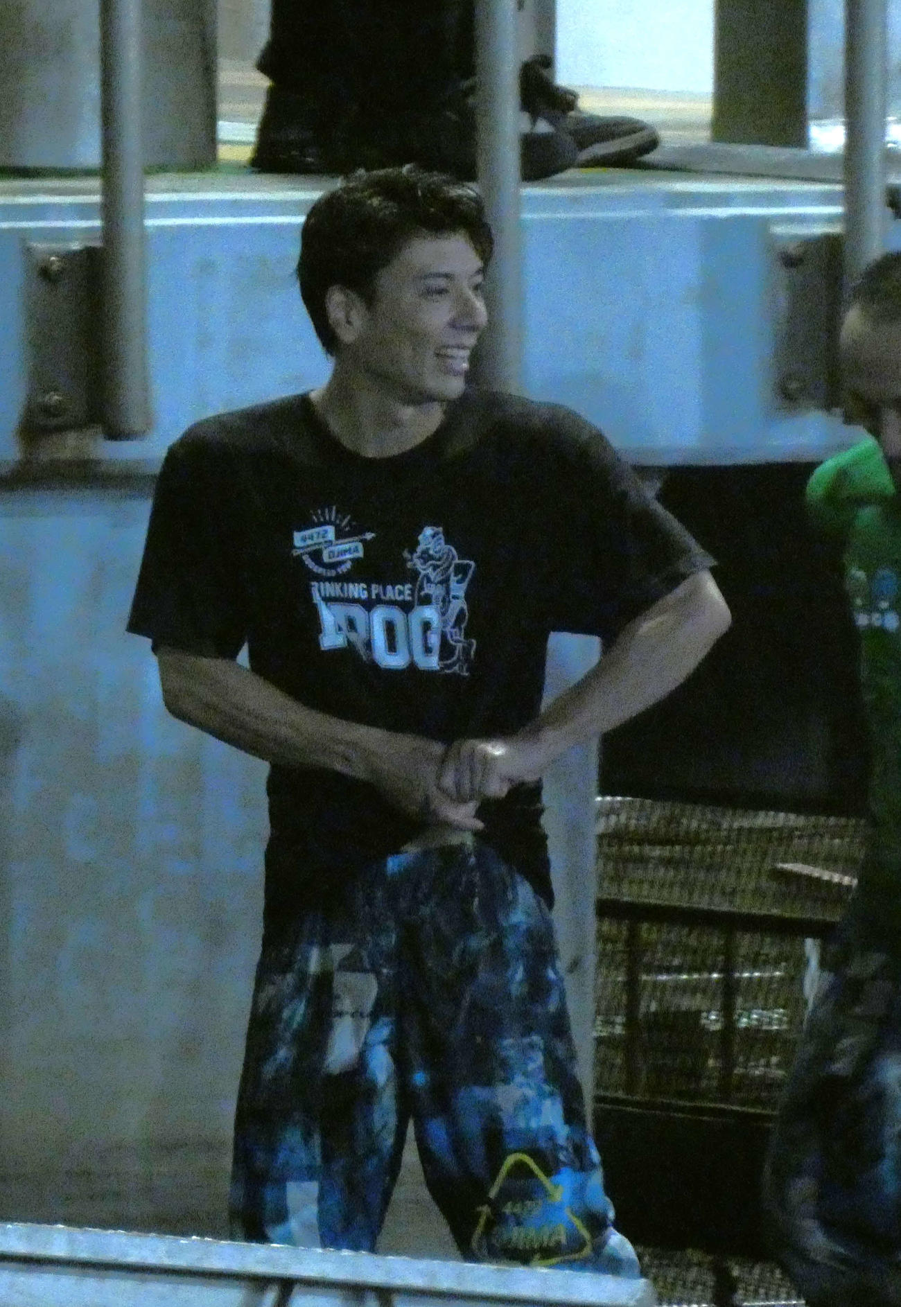 水神祭を終えた尾嶋一広（撮影・前原一樹）