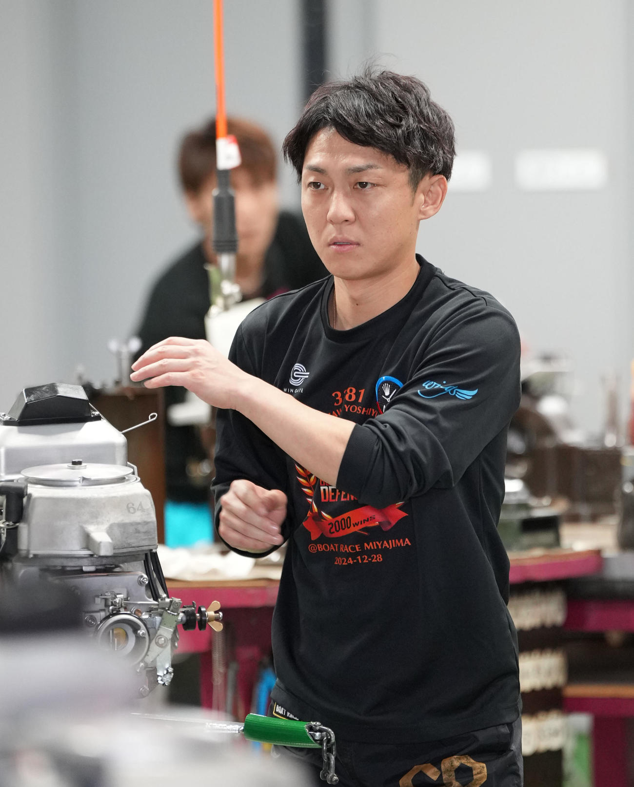 SG第72回ボートレースダービー「前検日」　桐生順平（4444）（撮影・森本幸一）＝2025年10月20日、ボートレース津
