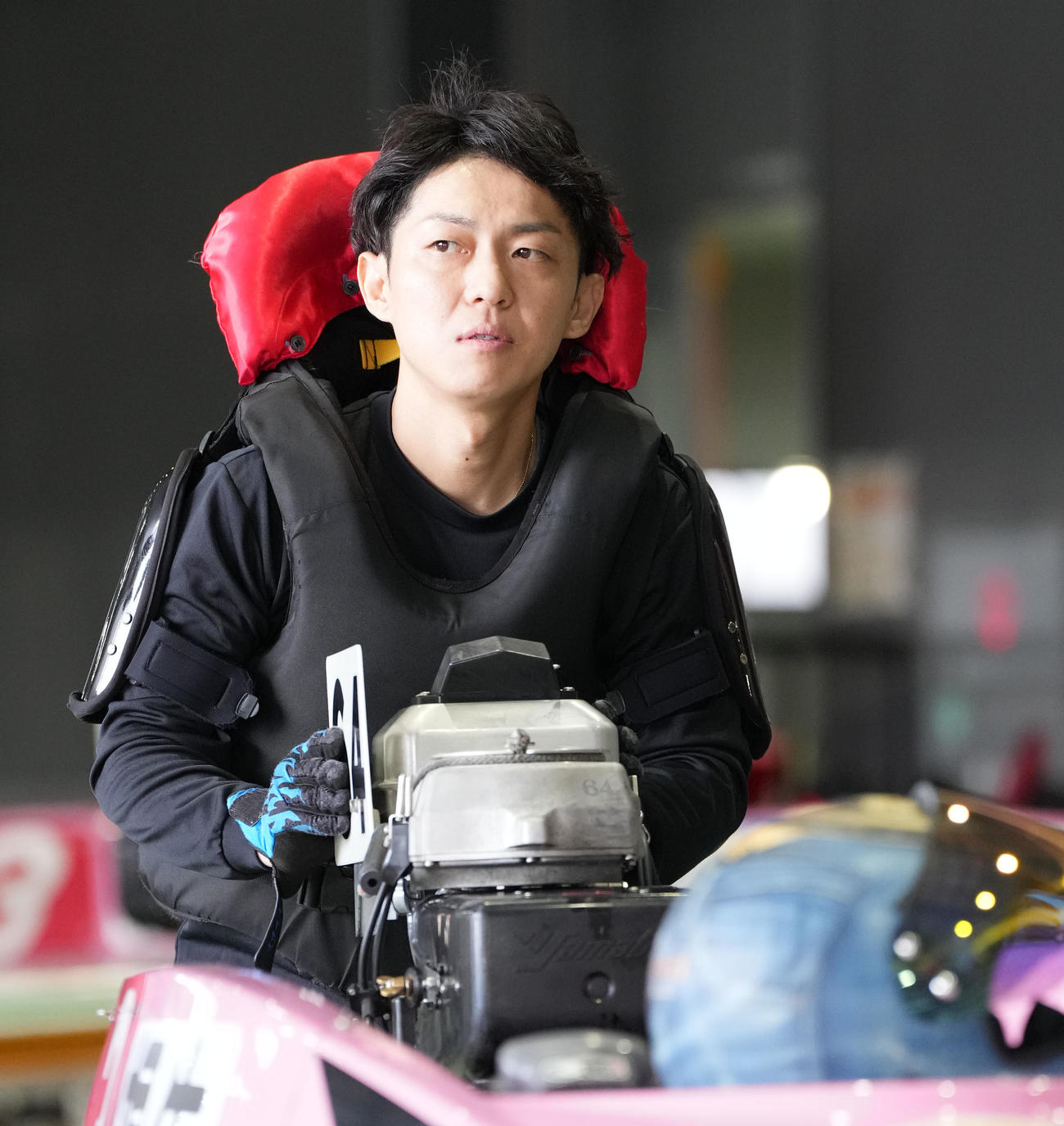 SG第72回ボートレースダービー「前検日」　桐生順平（4444）（撮影・森本幸一）＝2025年10月20日、ボートレース津