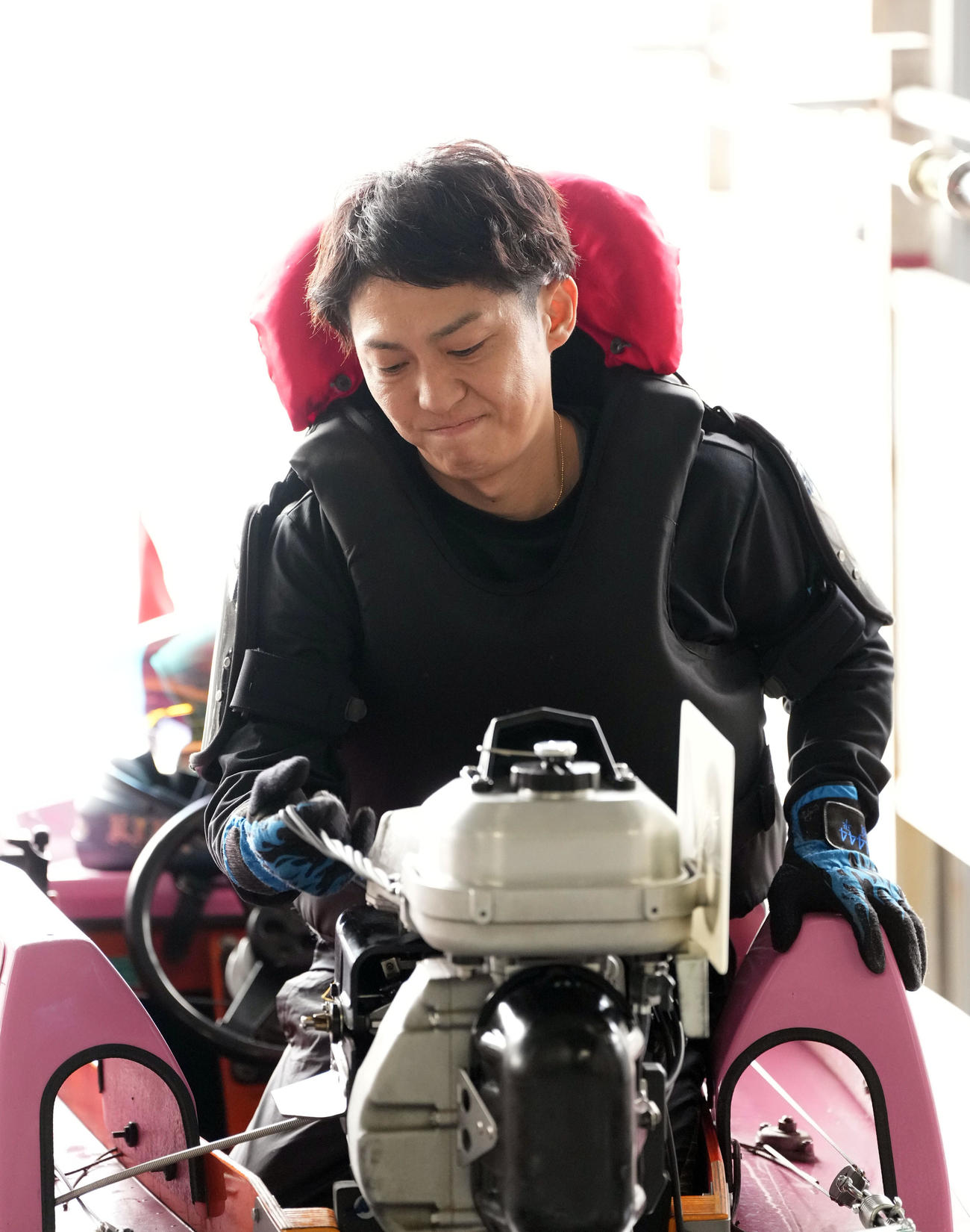 SG第72回ボートレースダービー「前検日」　桐生順平（4444）（撮影・森本幸一）＝2025年10月20日、ボートレース津