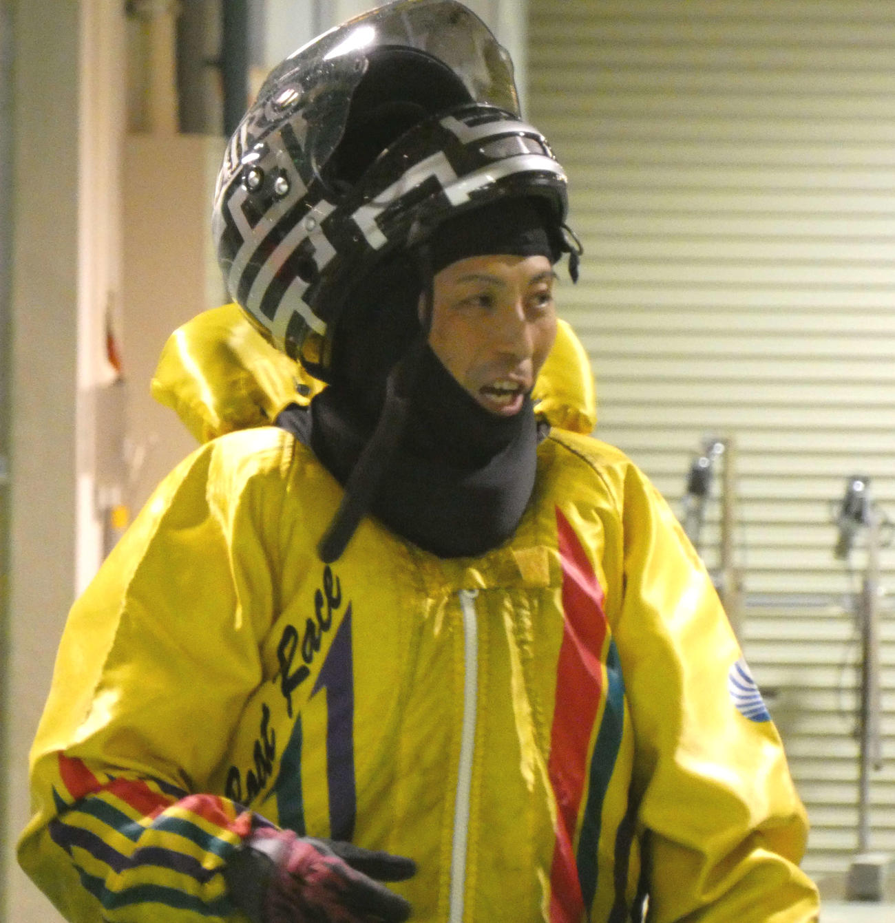 石田章央は準優10Rに登場する（撮影・前原一樹）