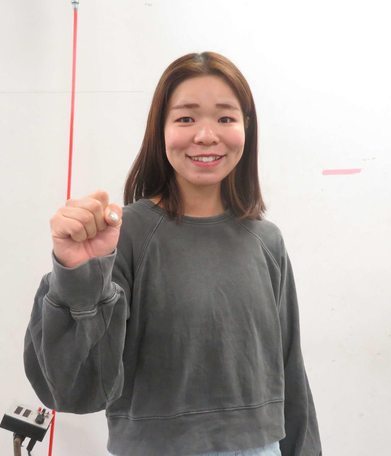 前場所で本格デビュー後初の決勝進出を果たした新人川原未紀（撮影・栗田文人）