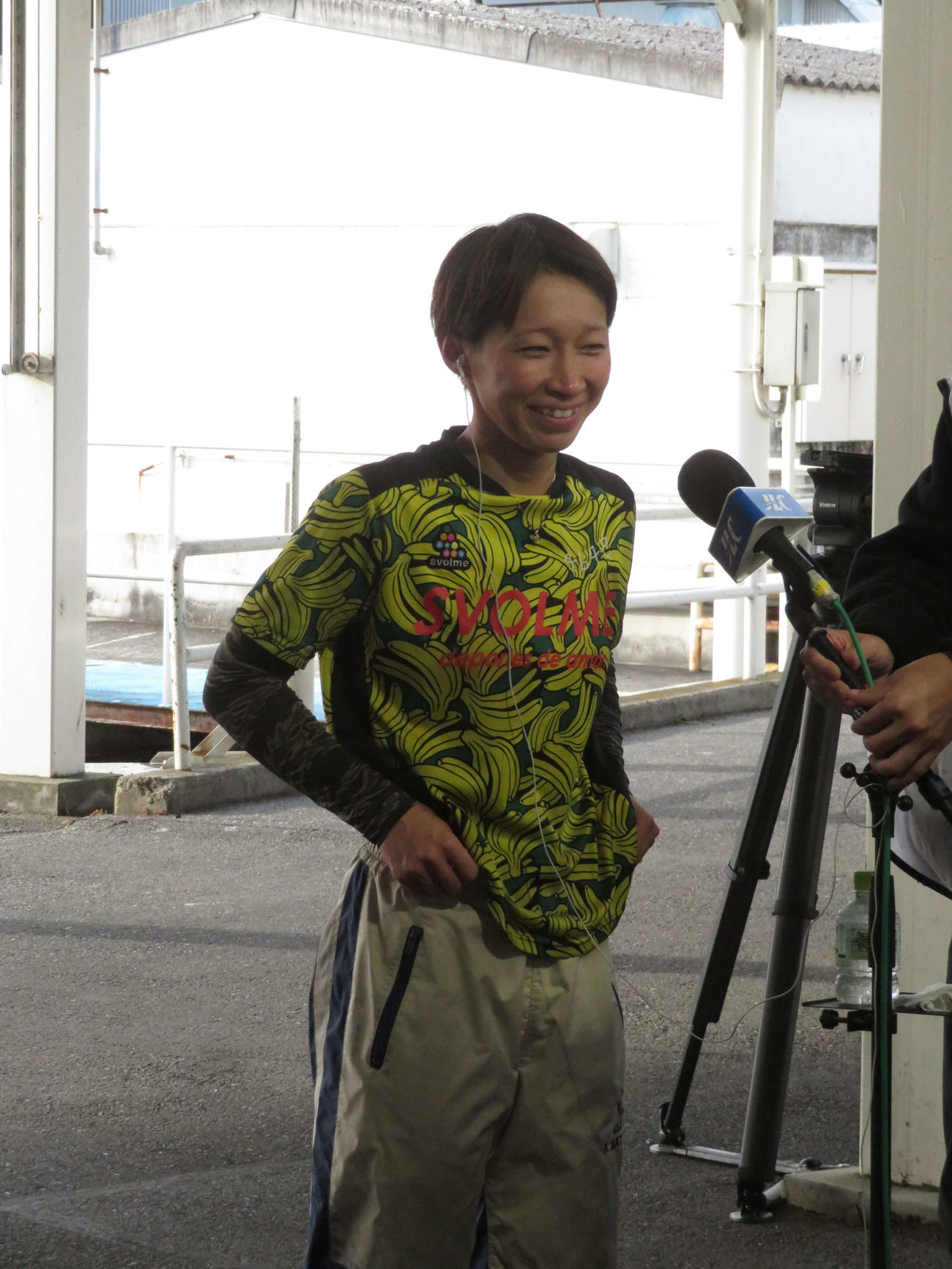 誕生日のイン戦を制し笑顔を見せる松尾夏海