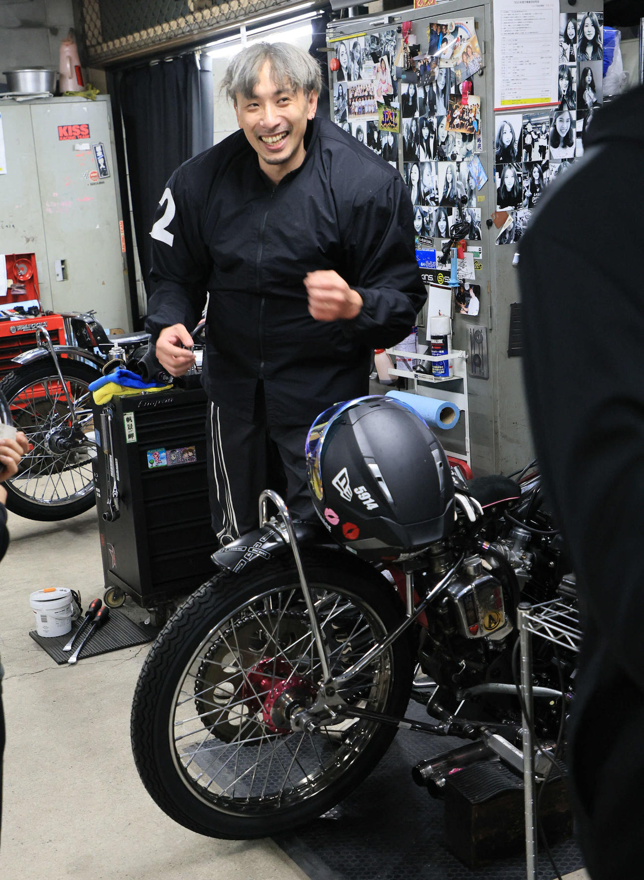 飯塚1オート　5Rで2着となった2番車・岩見貴史（撮影・宮崎幸一）
