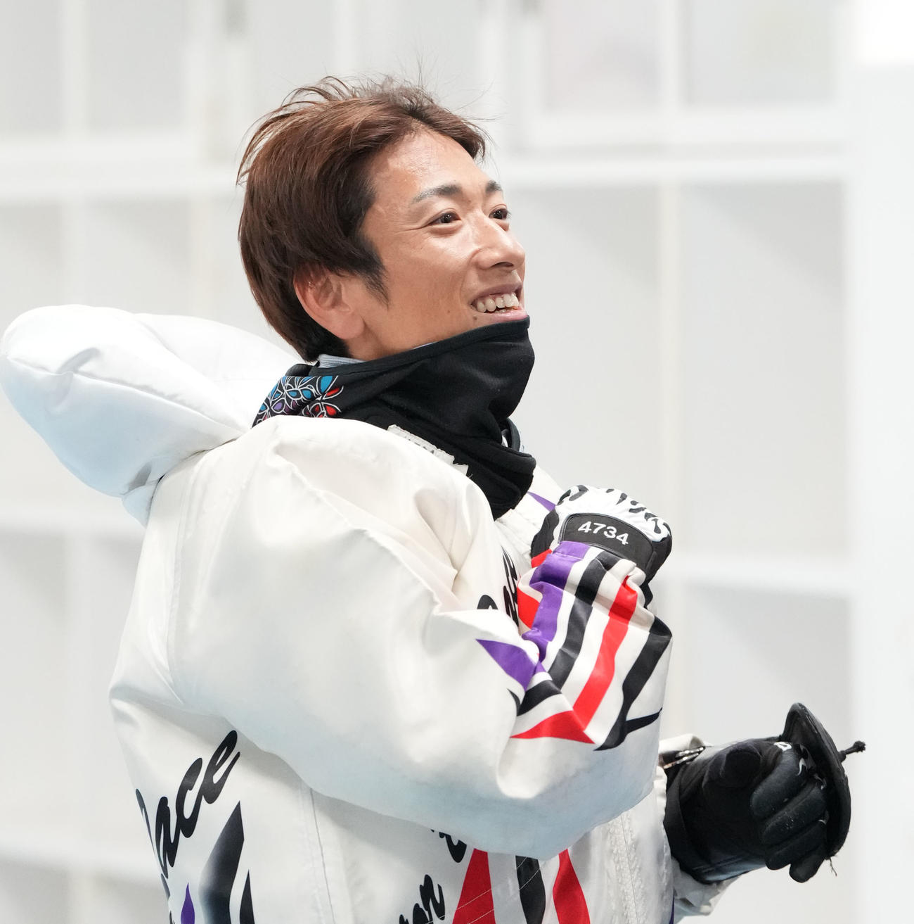 日刊スポーツ杯争奪　第55回蒲郡大賞典「5日目・準優勝戦」　10R、1着となり明日の優勝戦に進む安河内将（4734）（撮影・森本幸一）