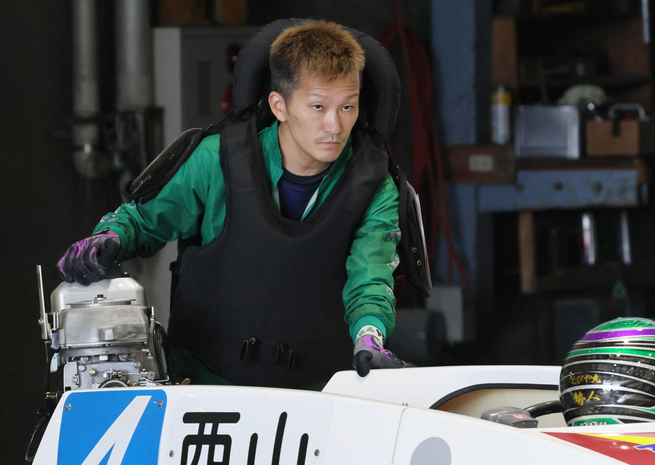 G1徳山クラウン杯争奪戦　前検　西山貴浩4371（撮影・加藤孝規）　