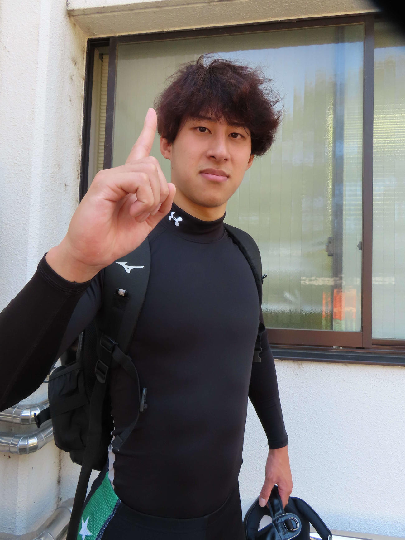 上杉有弘は2日目の準決3Rに勝利し、特別昇班まであと1勝に迫る（撮影・為田聡史）