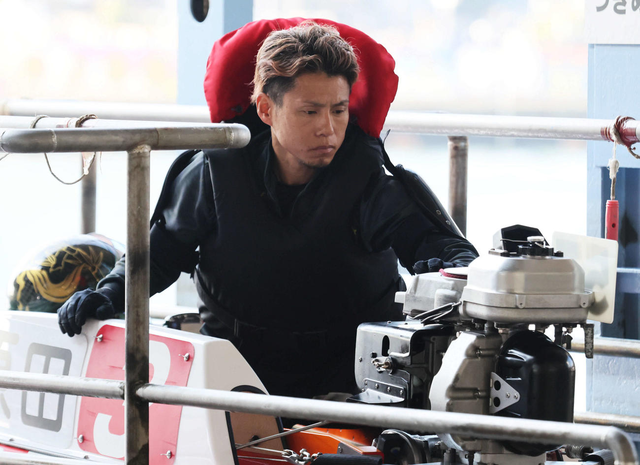 G1徳山クラウン杯争奪戦　2日目　原田篤志4064（撮影・加藤孝規）　