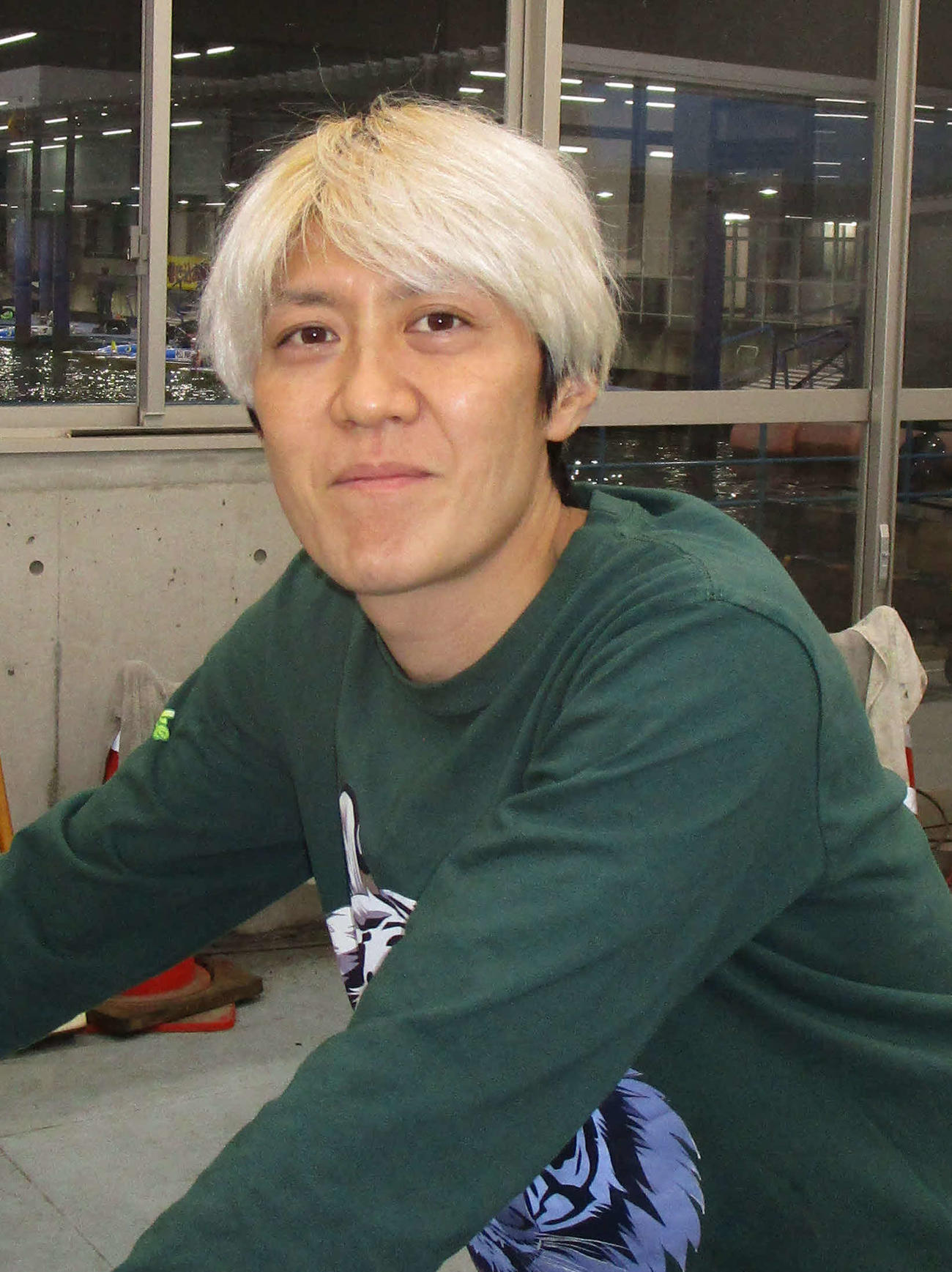 初日ドリーム戦の転覆から得点率5位まで巻き返した藤岡俊介（撮影・安井雅彦）