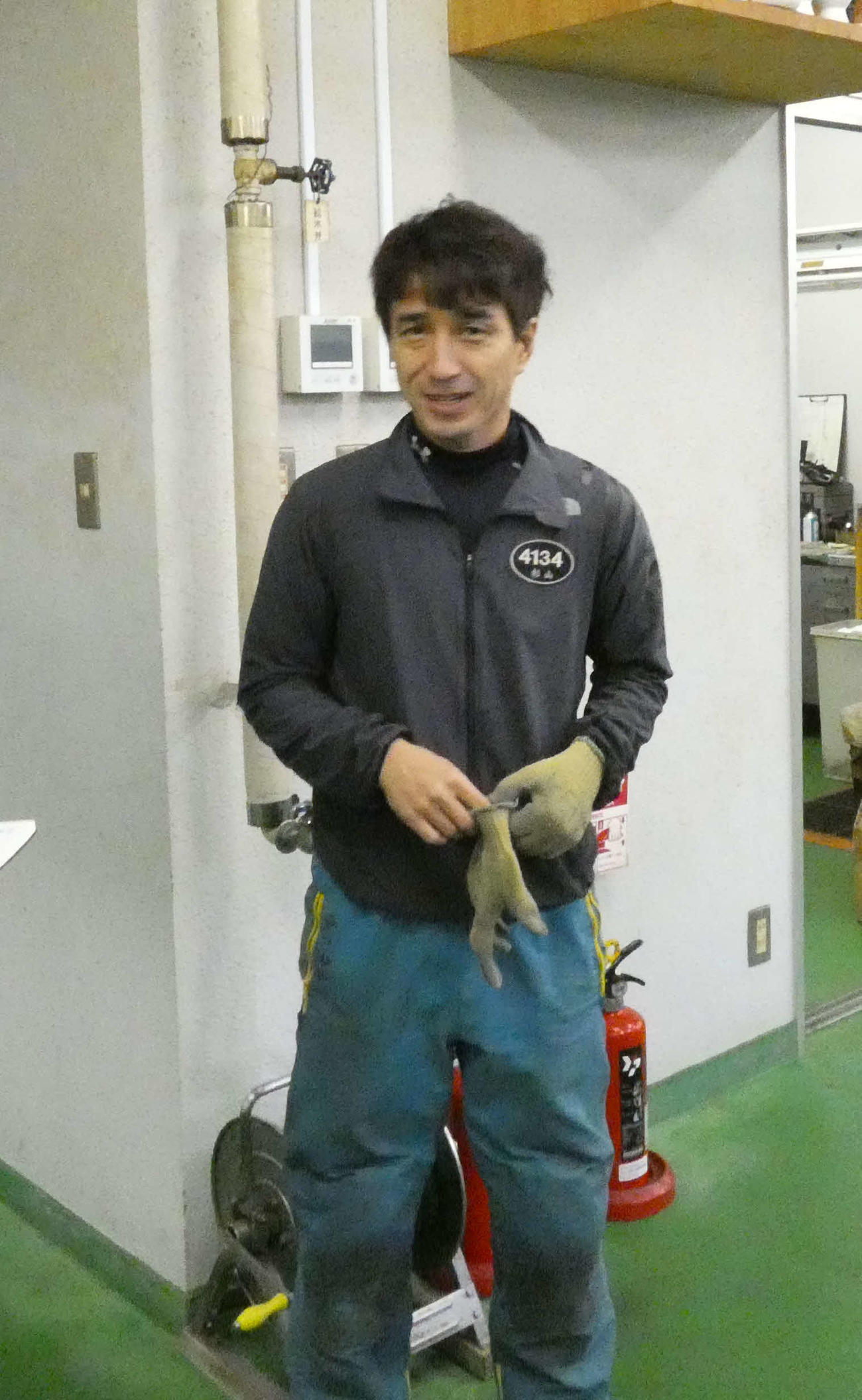 杉山貴博は準進戦8R3枠に乗る（撮影・前原一樹）