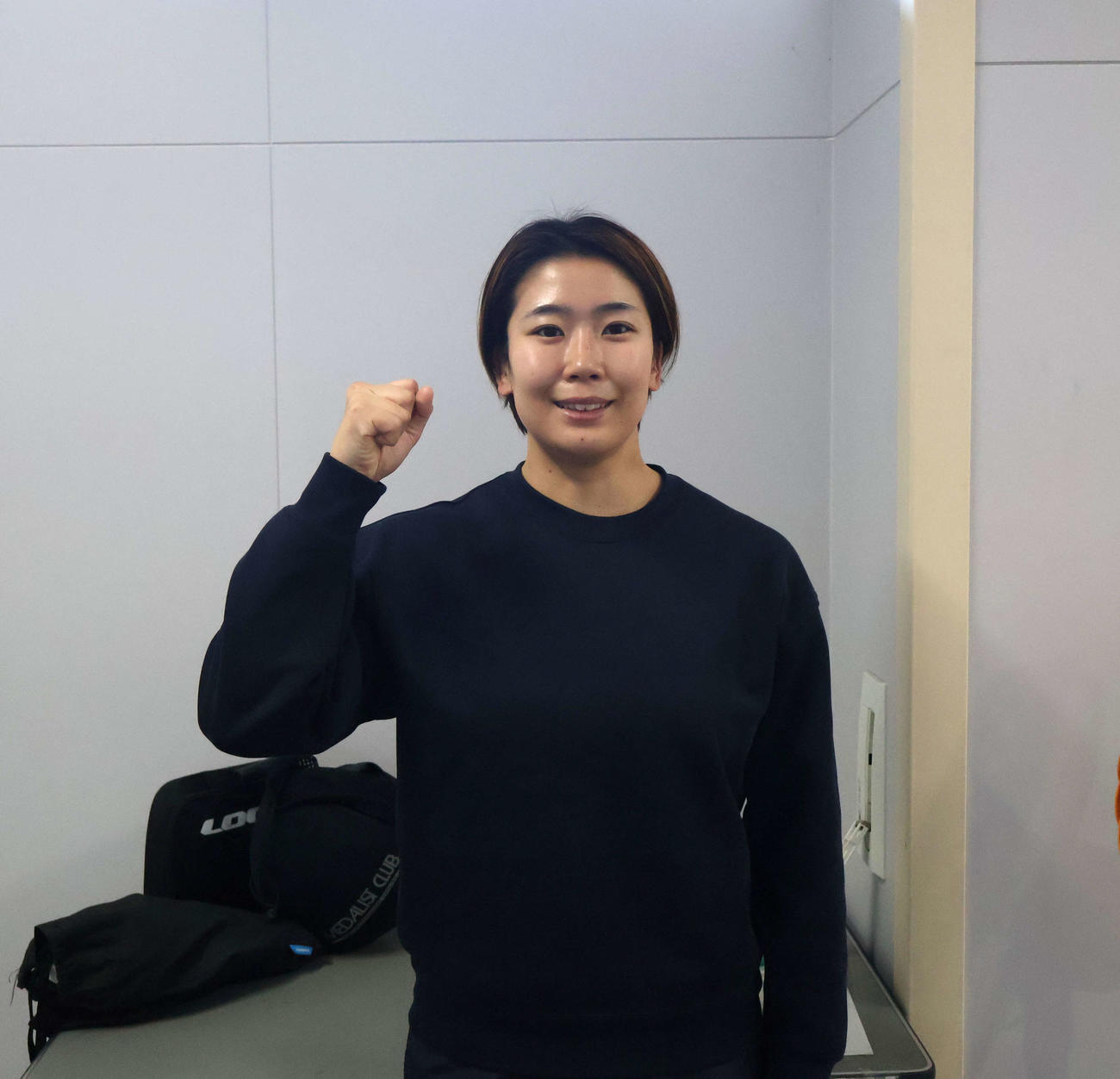 連勝で決勝に駒を進めた半田水晶（撮影・一　樹）
