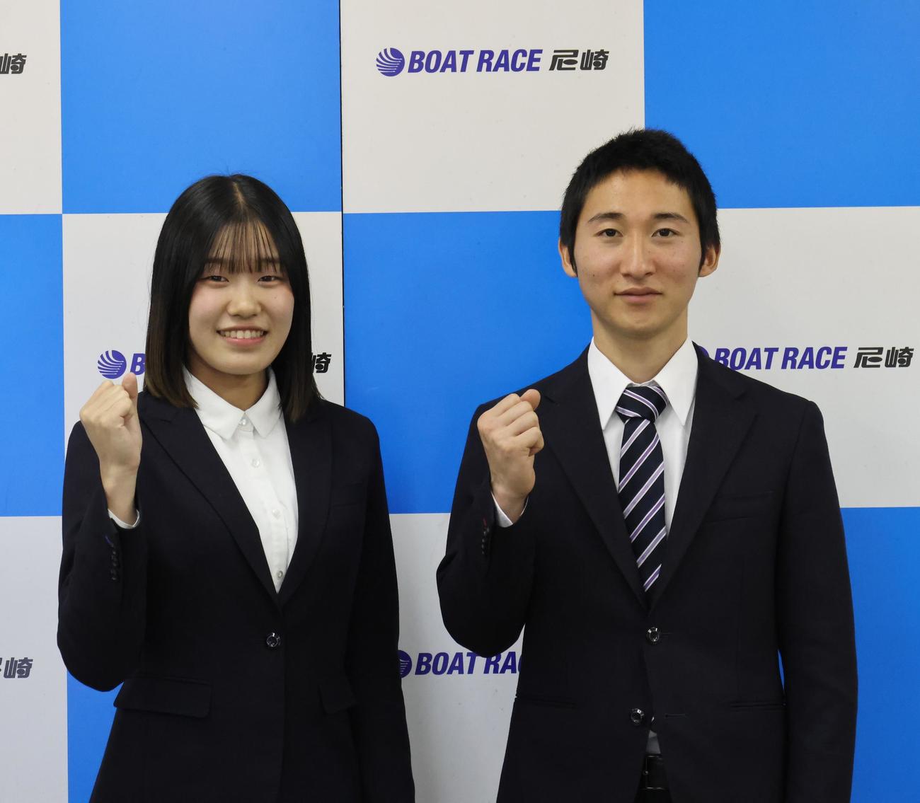 137期の原田朱理（写真右）、薗頭心（左）が地元水面でデビュー2節目を迎える