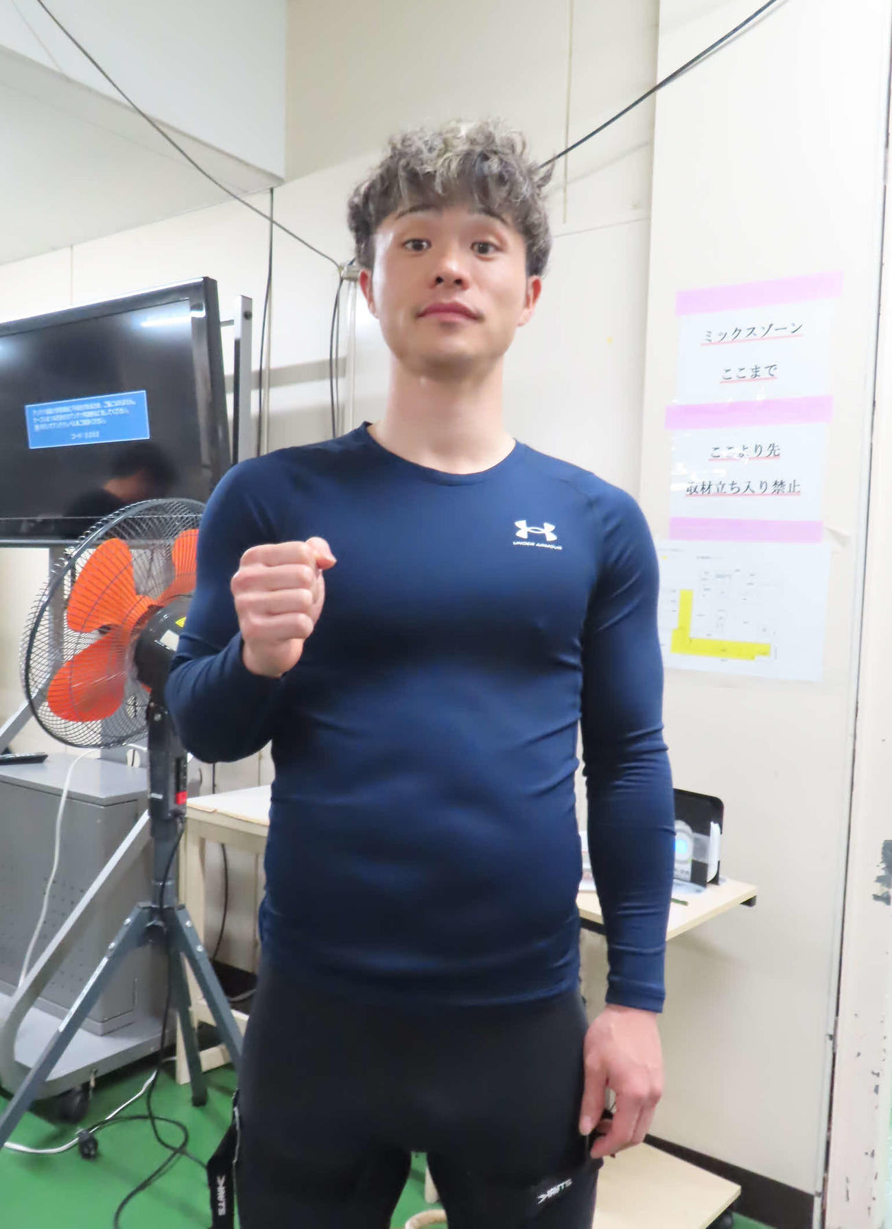 松戸競輪　上々のスタートを切った道場晃規（撮影・野島成浩）