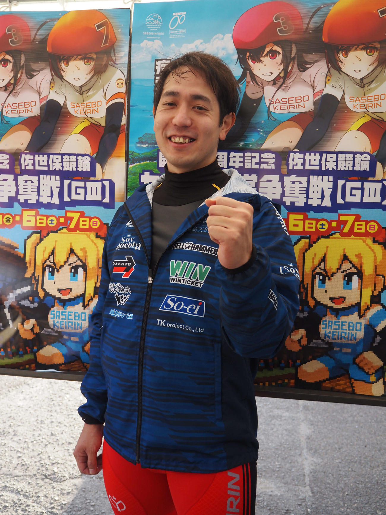 松浦悠士が気になる部分を修正して決勝に挑む（撮影・音無剛）