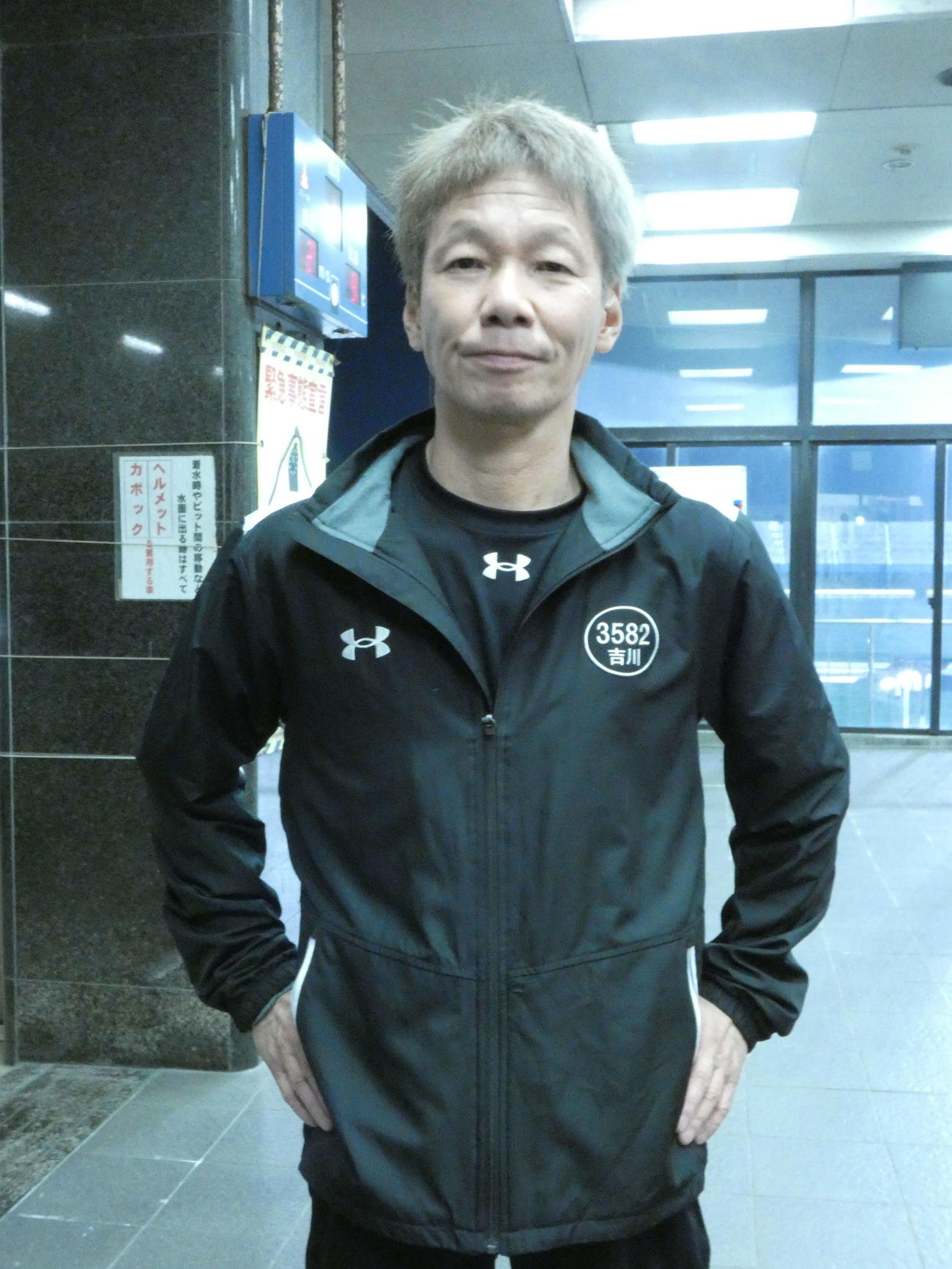 吉川昭男は準優10Rに登場する（撮影・前原一樹）