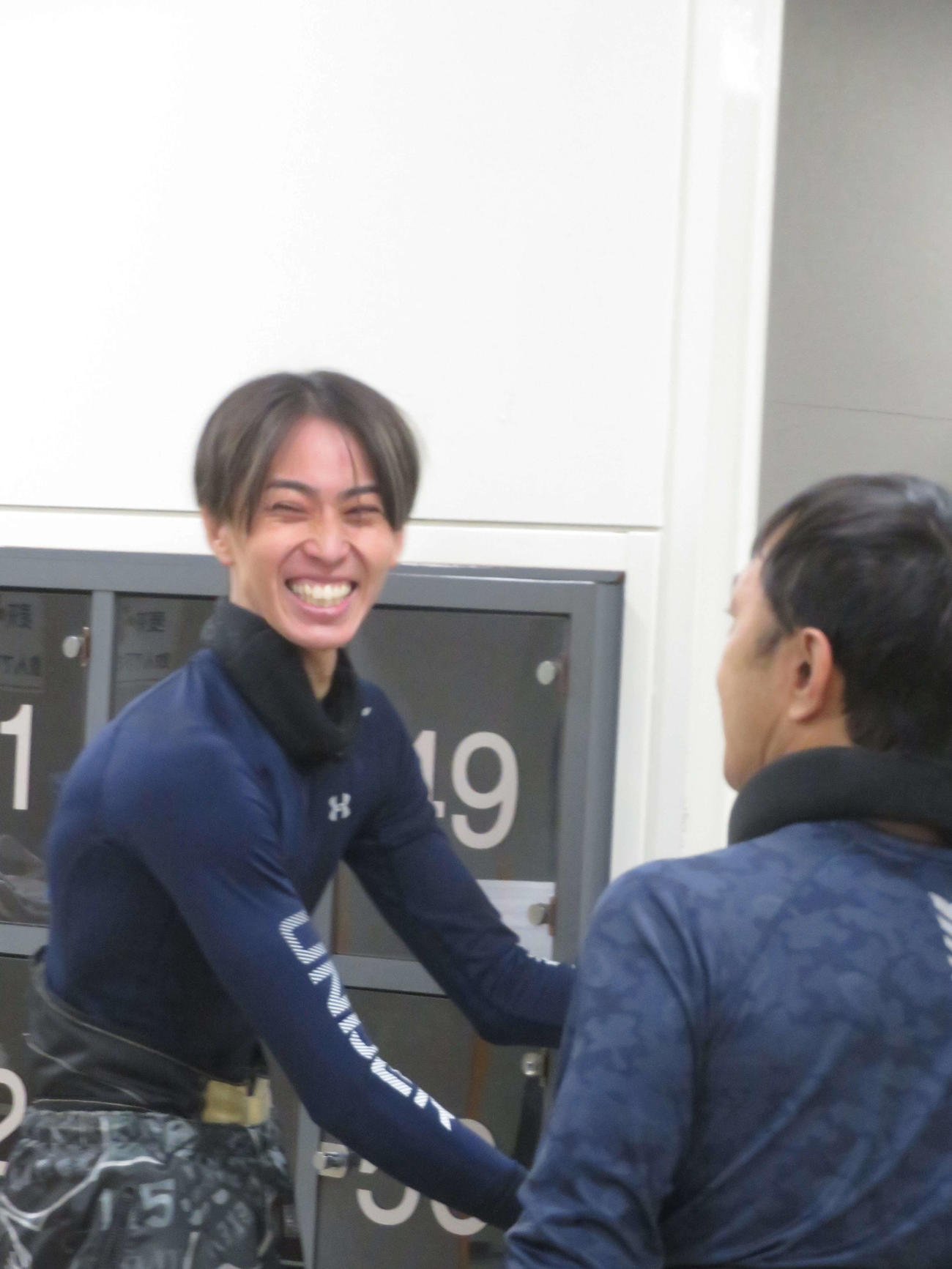 初日連勝を飾った浜本裕己は相棒の71号機に感謝