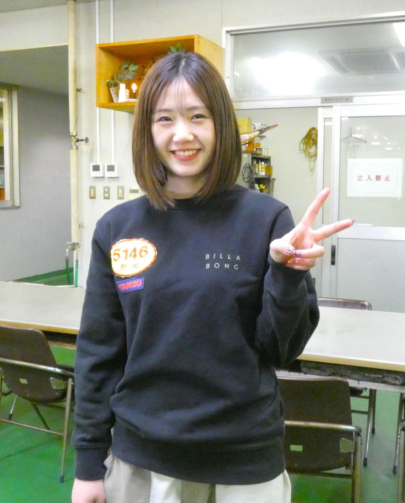 野田彩加の28号機は良化ムード。最終日も活躍を披露する（撮影・前原一樹）