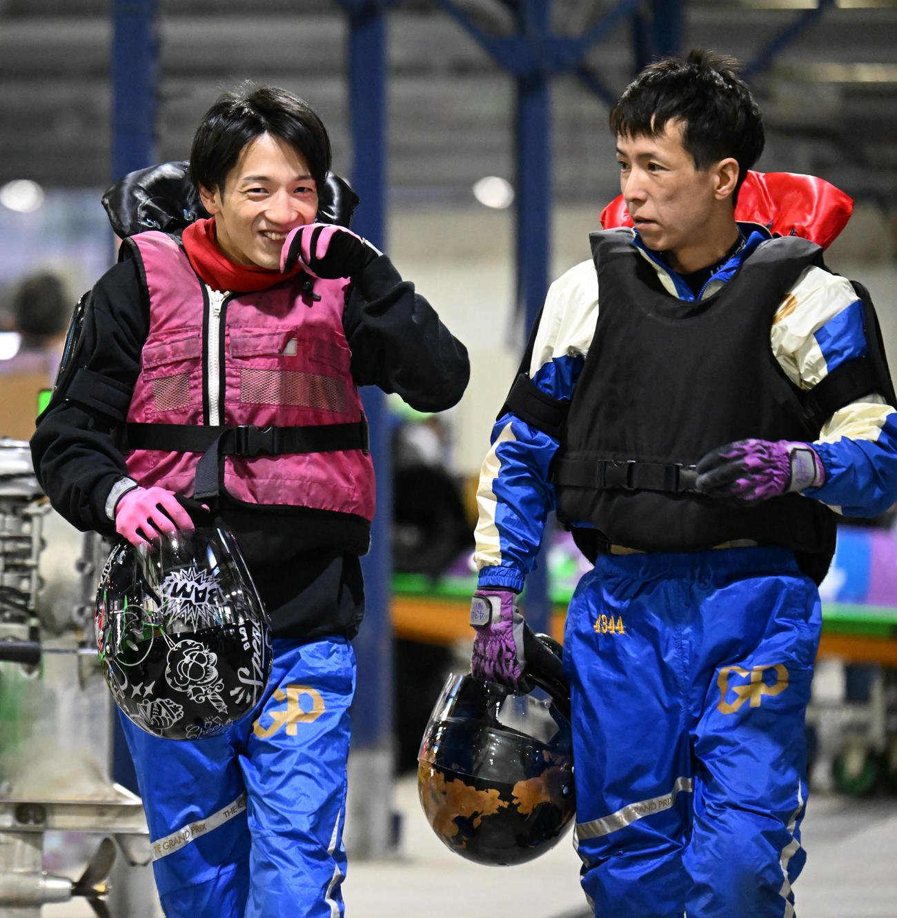 上條暢嵩と新田雄史（撮影・和賀正仁）