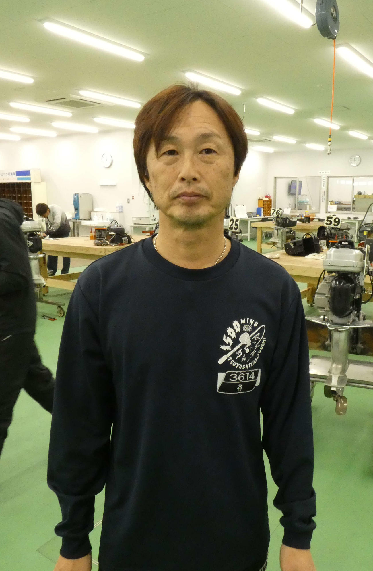 谷勝幸の76号機は好調機だが、乗り心地に不満が残る（撮影・前原一樹）
