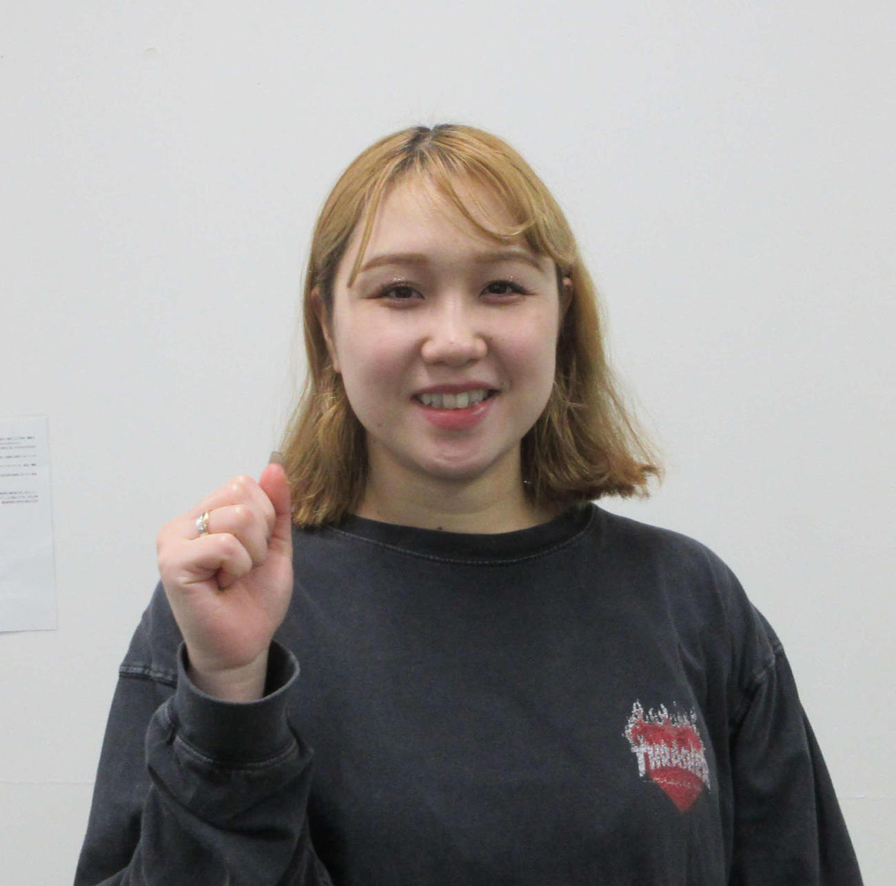 杉浦菜留がタテ勝負で地元初Vを狙う（撮影：和田年弘）