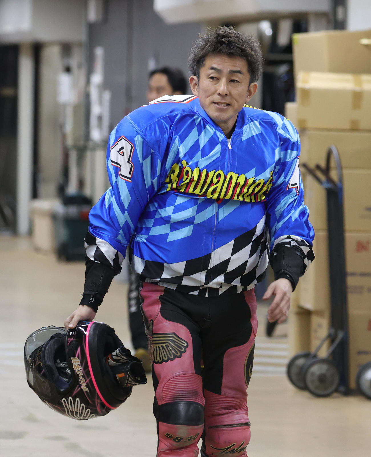SS王座戦・TR2回戦12Rに臨む松尾啓史（撮影・柴田隆二）