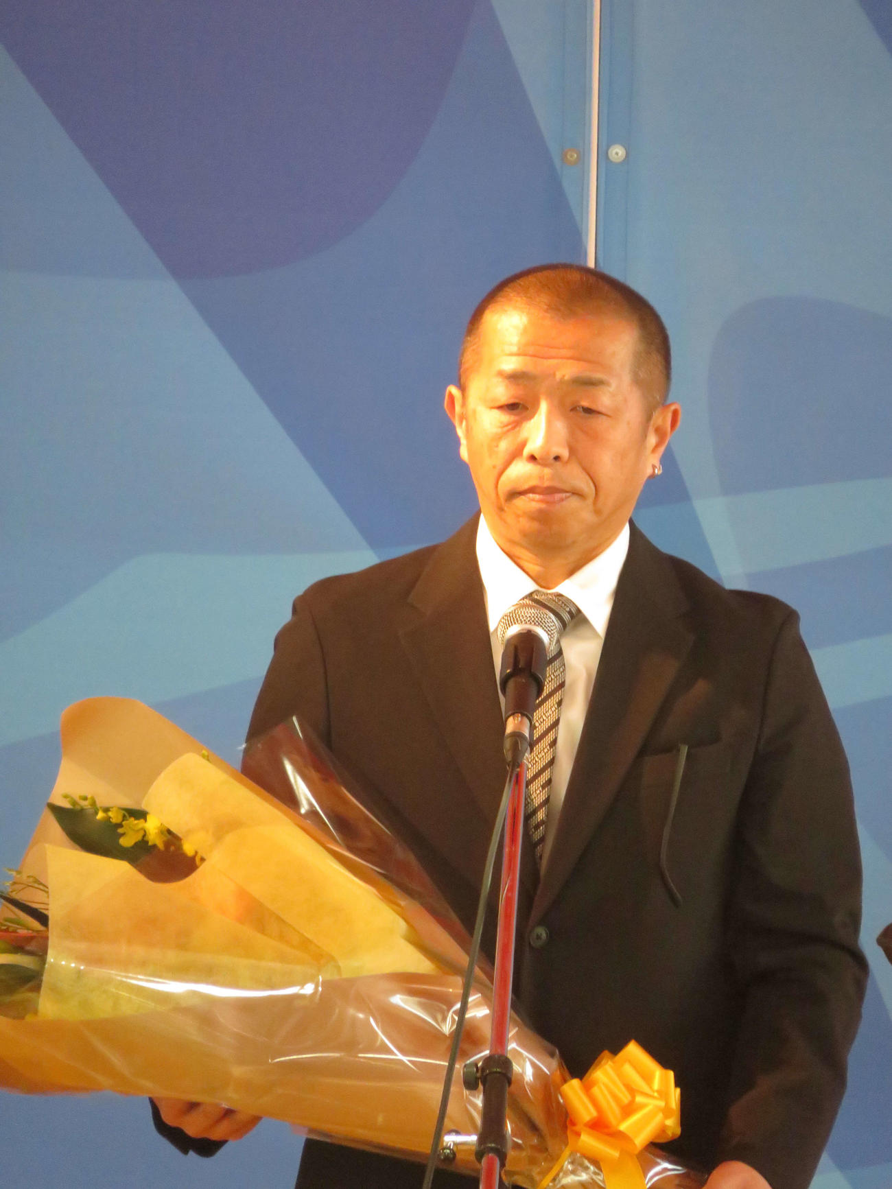 桐生ボートにて引退セレモニーを行った加瀬智宏さん