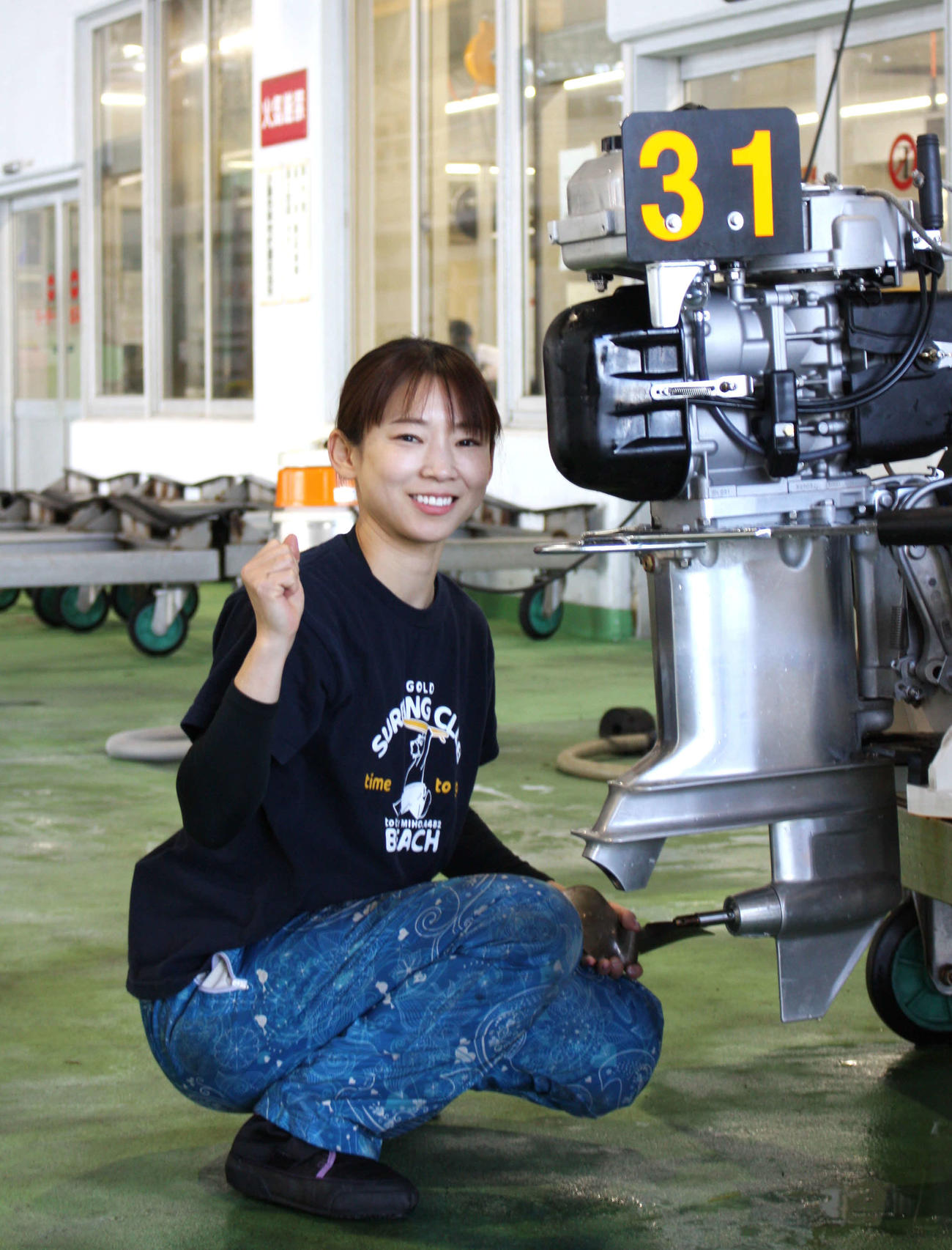 守屋美穂が今年初戦を白星で飾りカッツポーズ