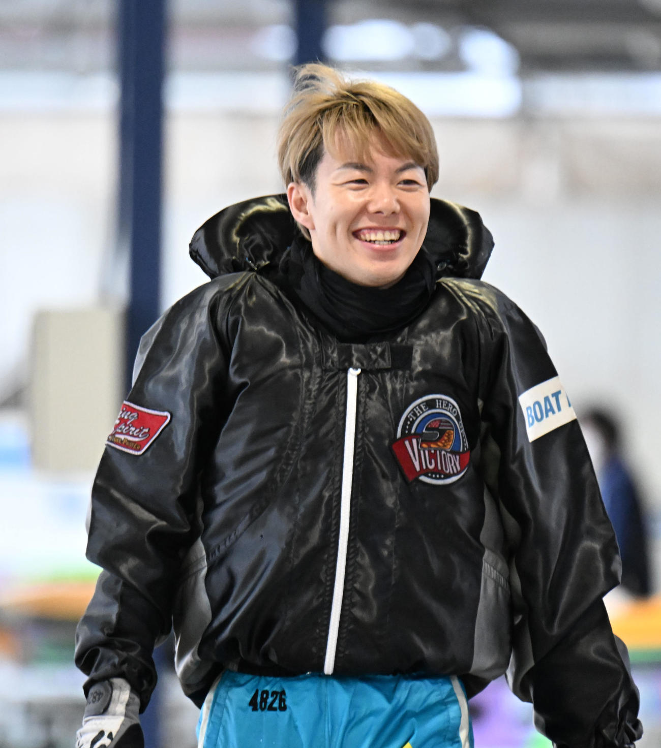 住之江10R準王将位戦で2着となった2番井上一輝（撮影・和賀正仁）