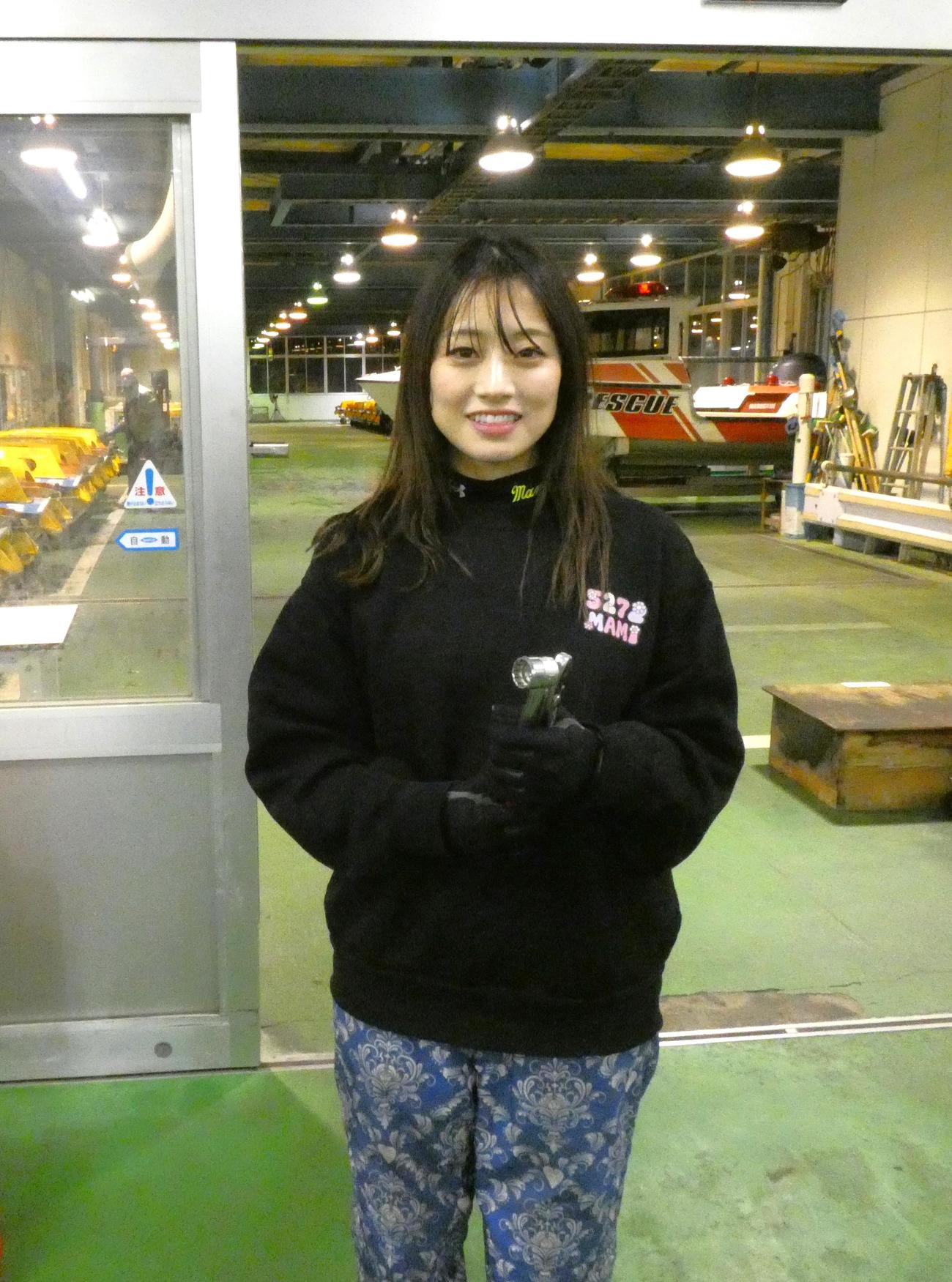 松田真実の初日の出番は2R1枠だ（撮影・前原一樹）