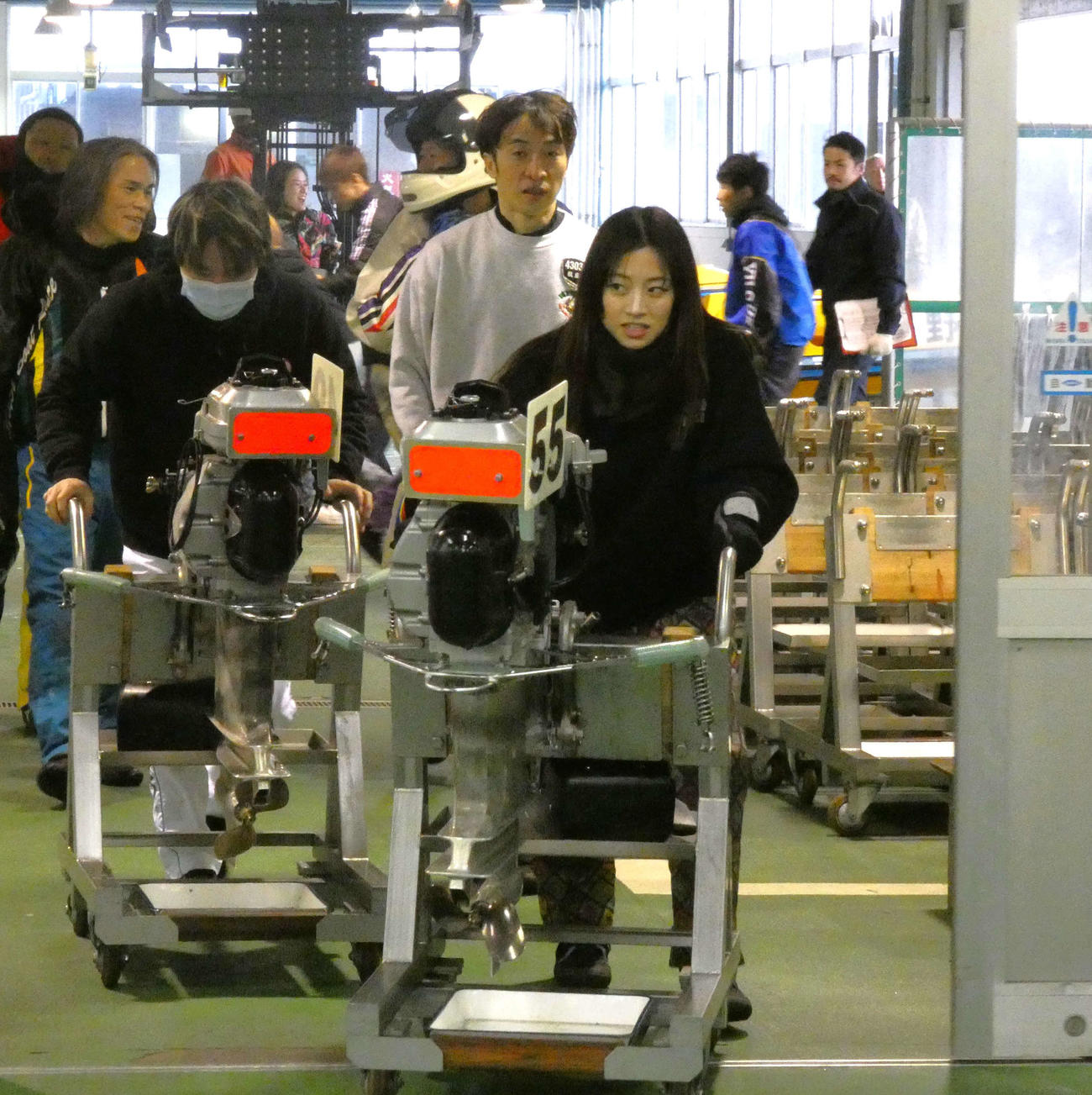 松田真実の11号機は徐々に良化モード（撮影・前原一樹）
