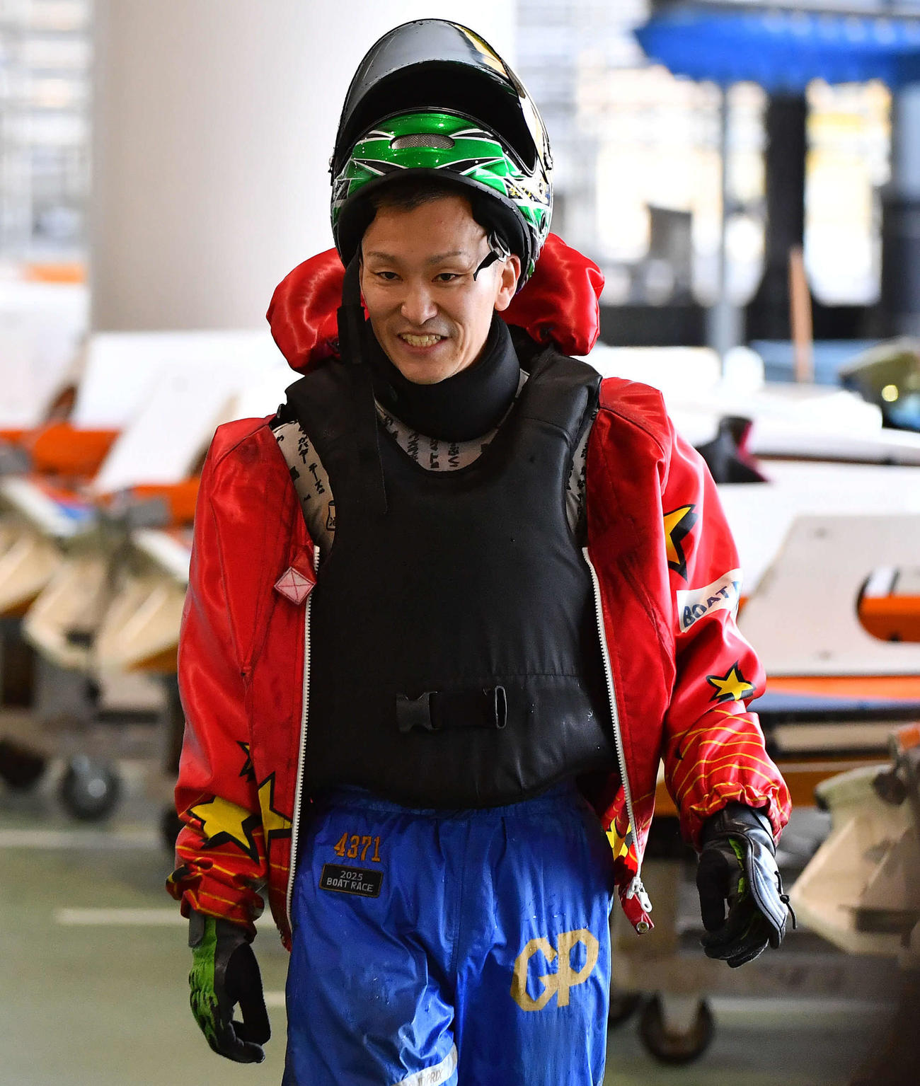 G1全日本王座決定戦3日目　10Rを終えて引き揚げる4371西山貴浩（撮影・岩下翔太）