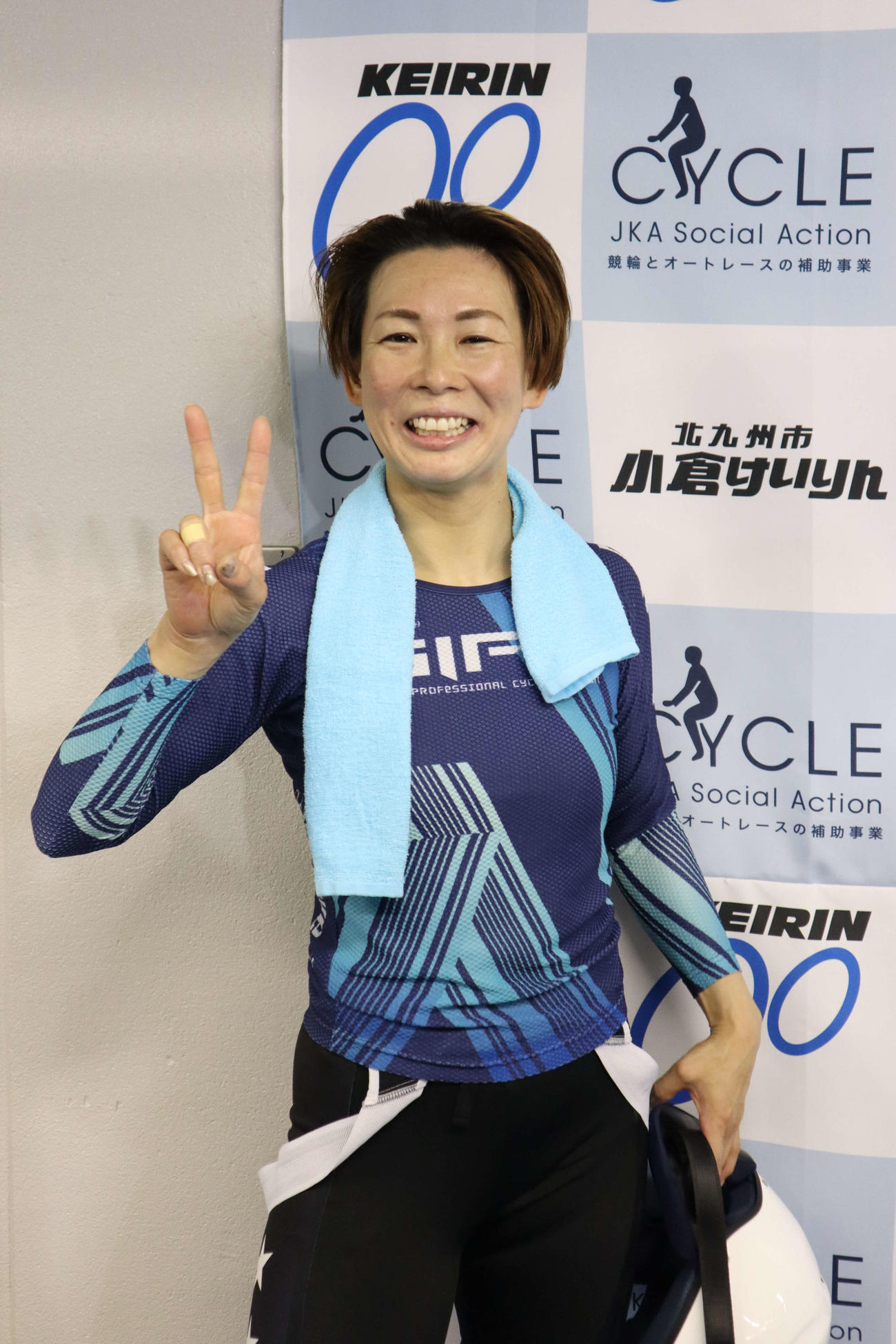 小坂知子が自画自賛のレースで決勝に進んだ（撮影・音無剛）
