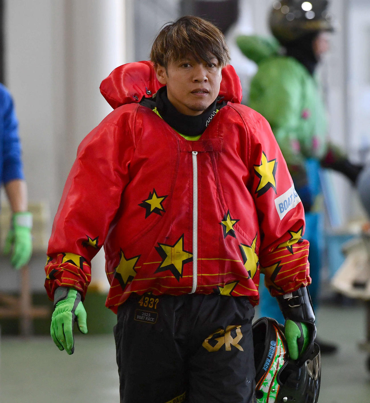 G1全日本王座決定戦5日目　10R準優勝戦、2着で優出を決めた平本真之（撮影・岩下翔太）