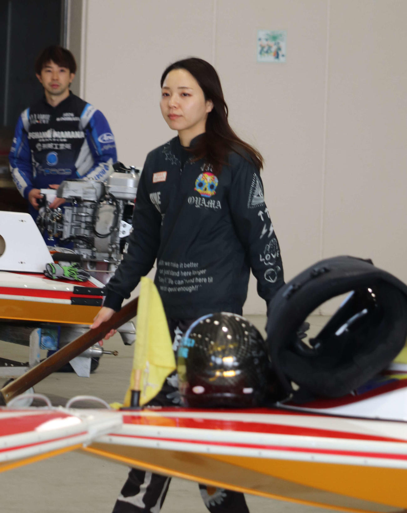 久々の徳山参戦の大山千広がエース格の73号機を手にした（撮影・神田成史）