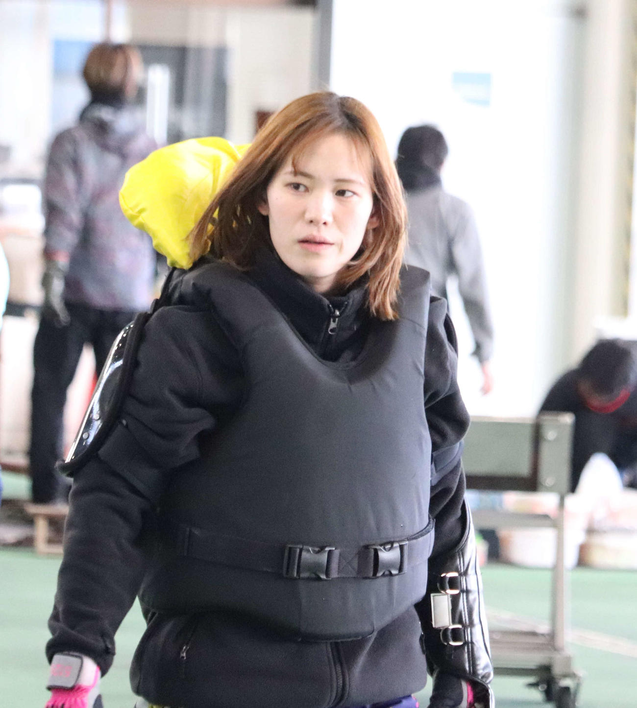 山口真喜子がペラをしっかり整えてレースに臨む